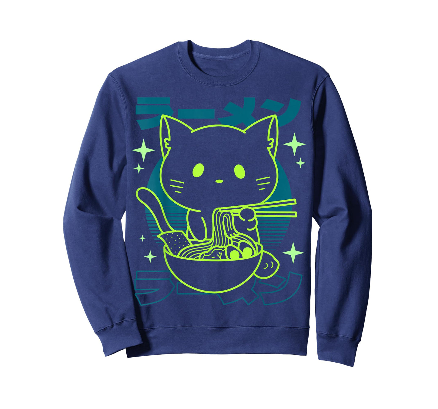 Anime Ramen Cat Japanese Retro Noodles Aesthetic Kawaii Cat T-Shirt