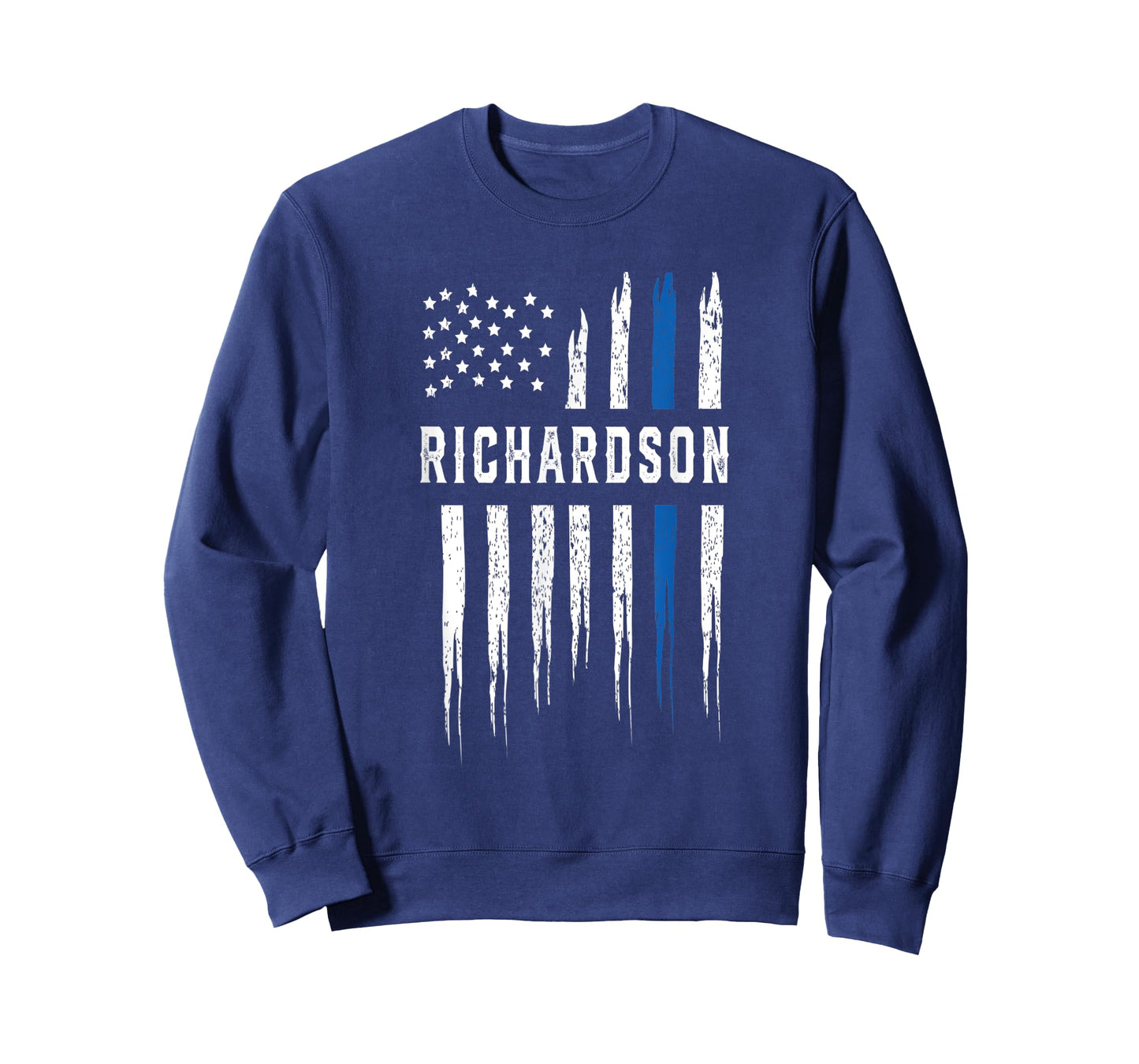 Thin Blue Line Heart Richardson Police Officer Texas Cops T-Shirt