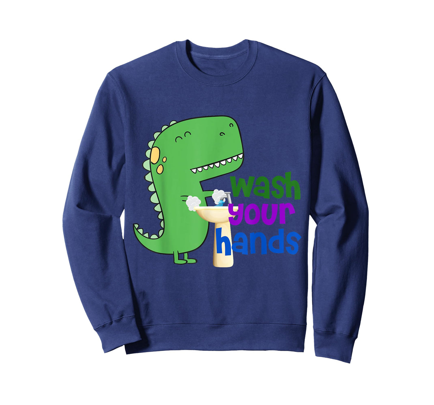 Cute Dino T-Rex Wash Your Hands T-Shirt