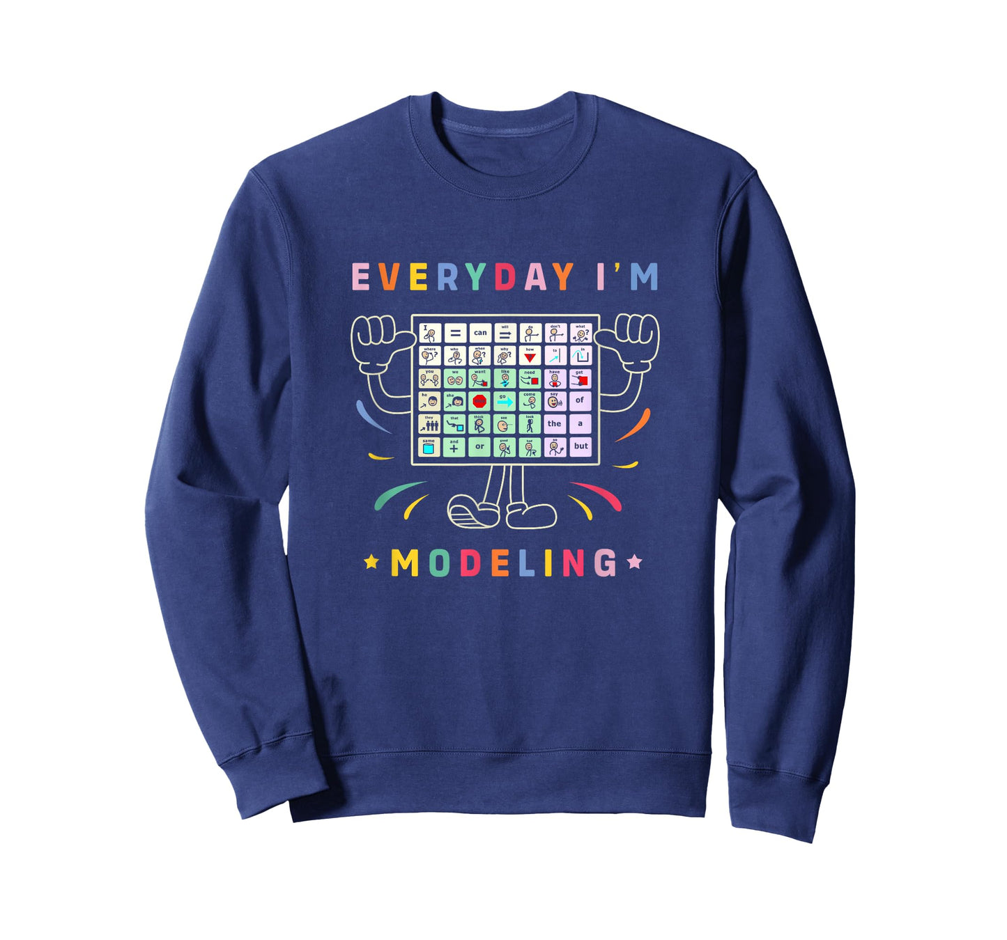 AAC Awareness Month Gifts AAC Speech Therapy Cute AAC Communication AAC Symbols Everyday I'm Modelling T-Shirt