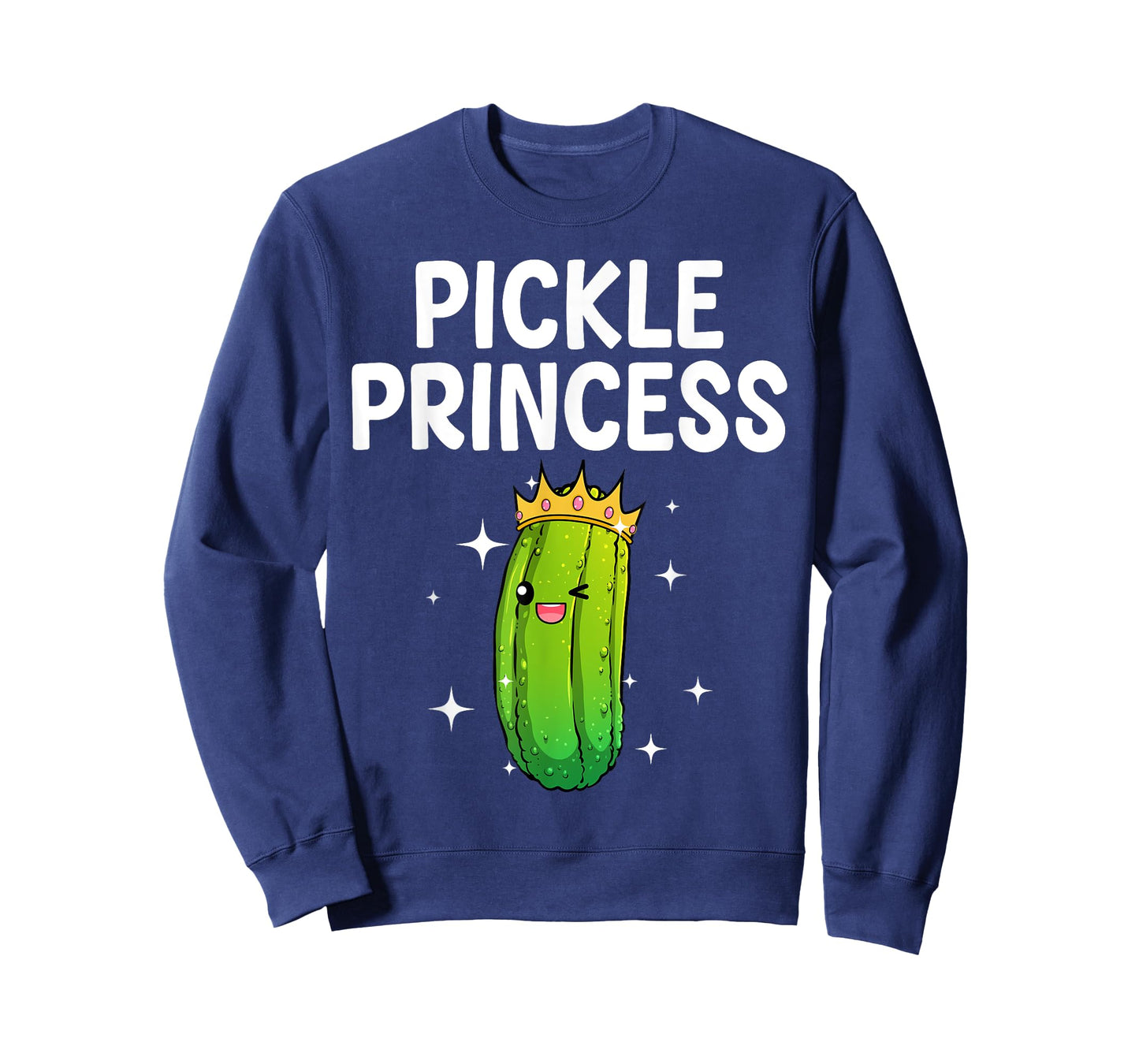Cool Pickle Princess Art For Women Girls Dill Pickle Novelty T-Shirt