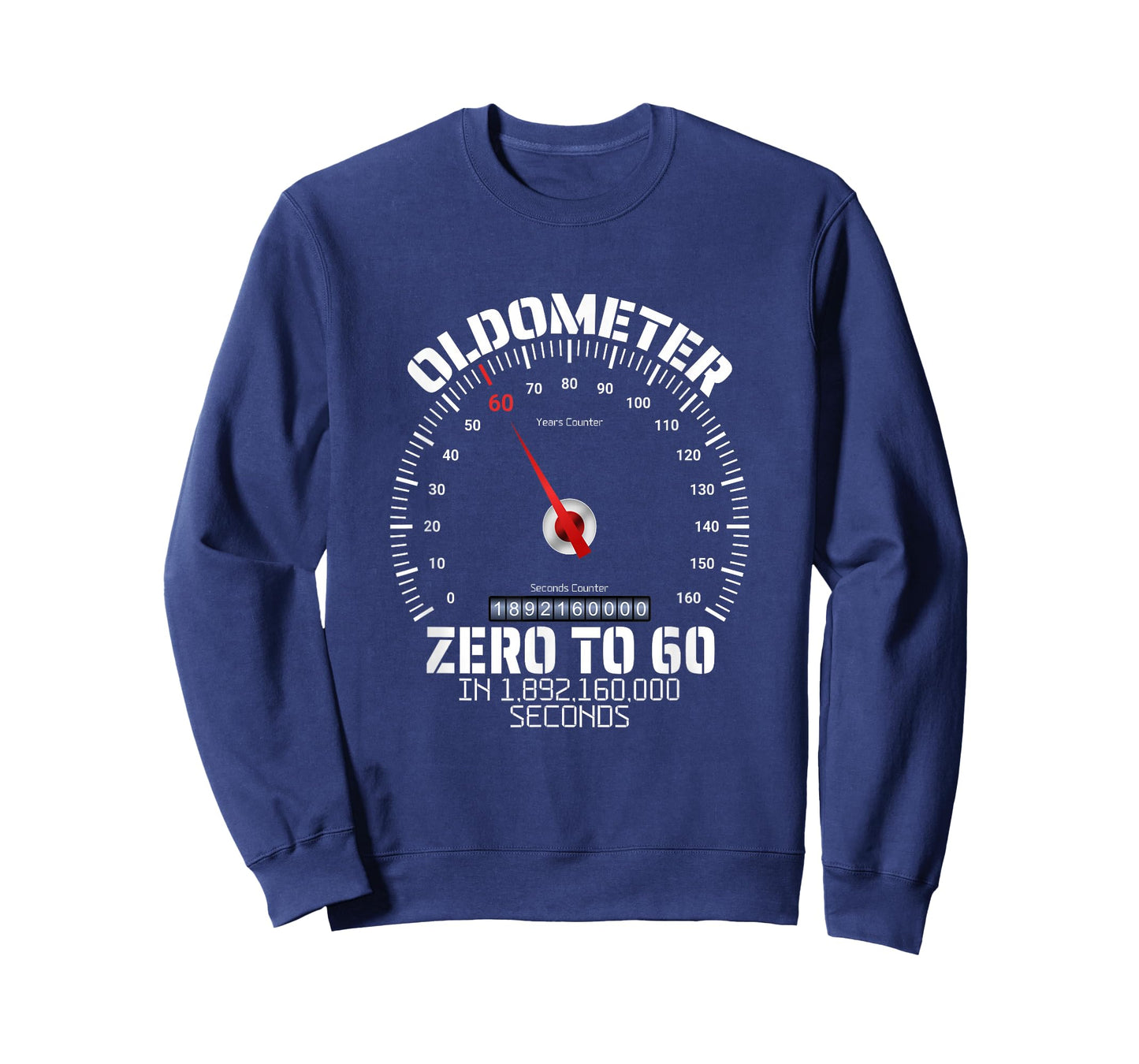 60th Birthday Oldometer Zero To 60 Years Funny 60th Birthday T-Shirt