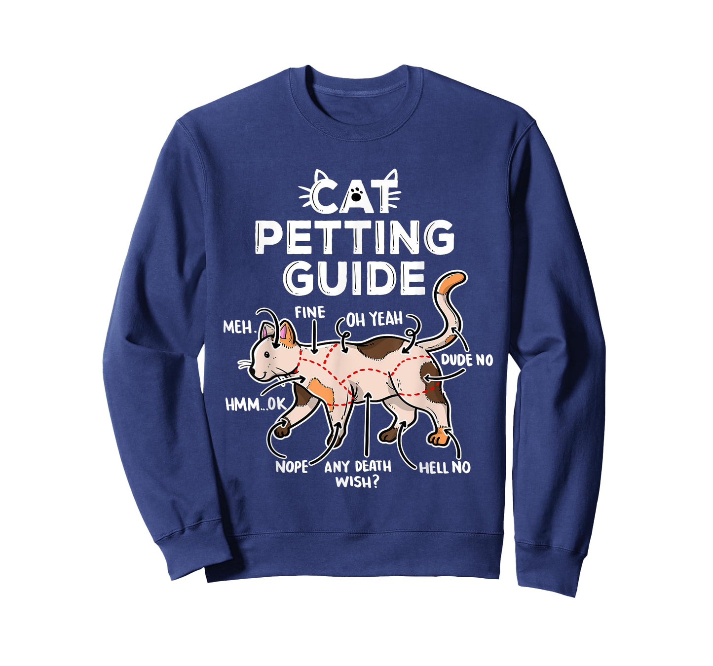 Cat Petting Guide T-Shirt for Men Women Girls Kids