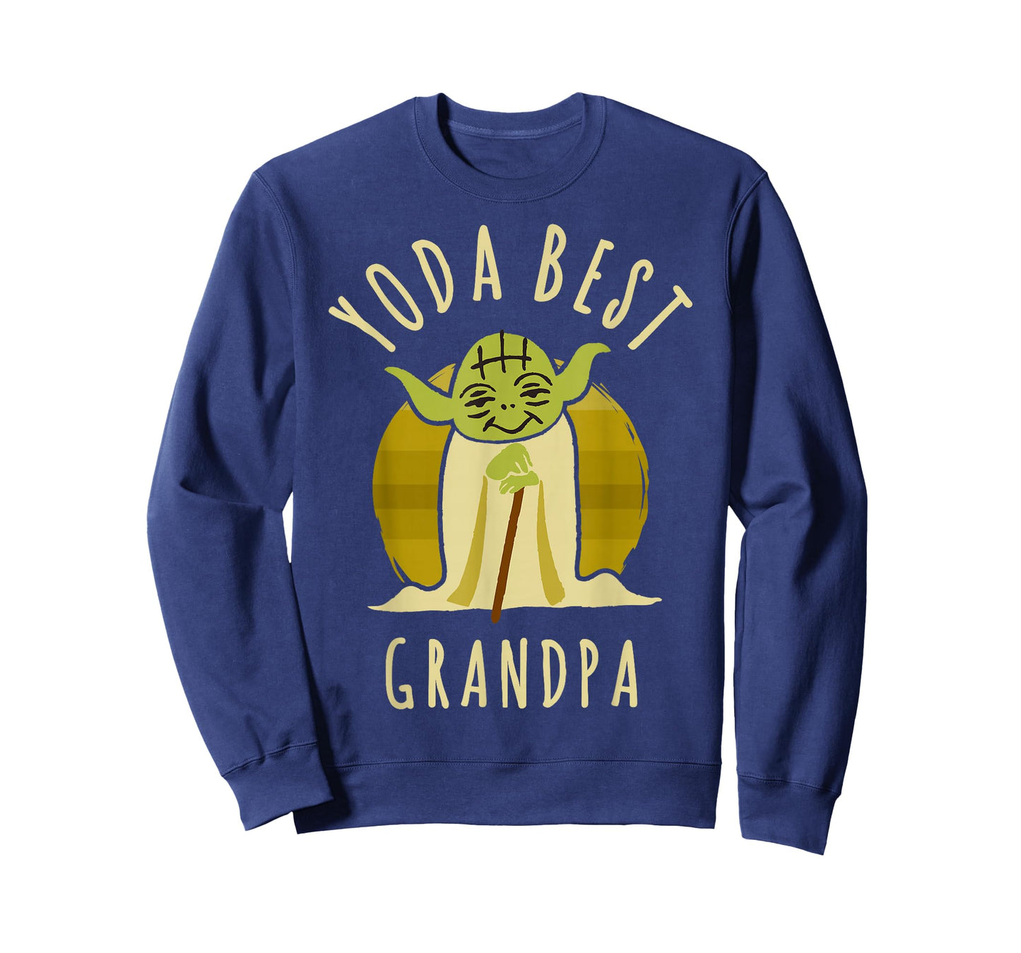 Star Wars Yoda Best Grandpa Cartoon Yoda T-Shirt