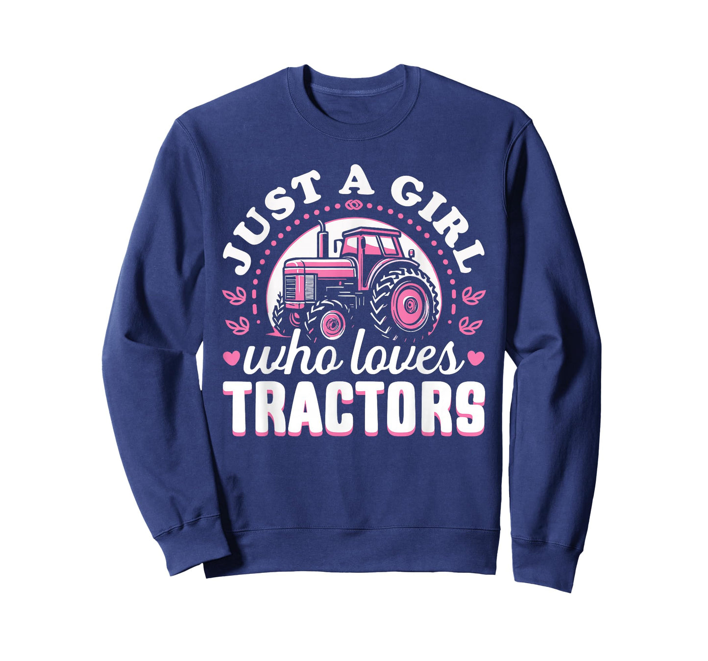 Cute Tractor Pink Design - Just a Girl Who Loves Tractors T-Shirt