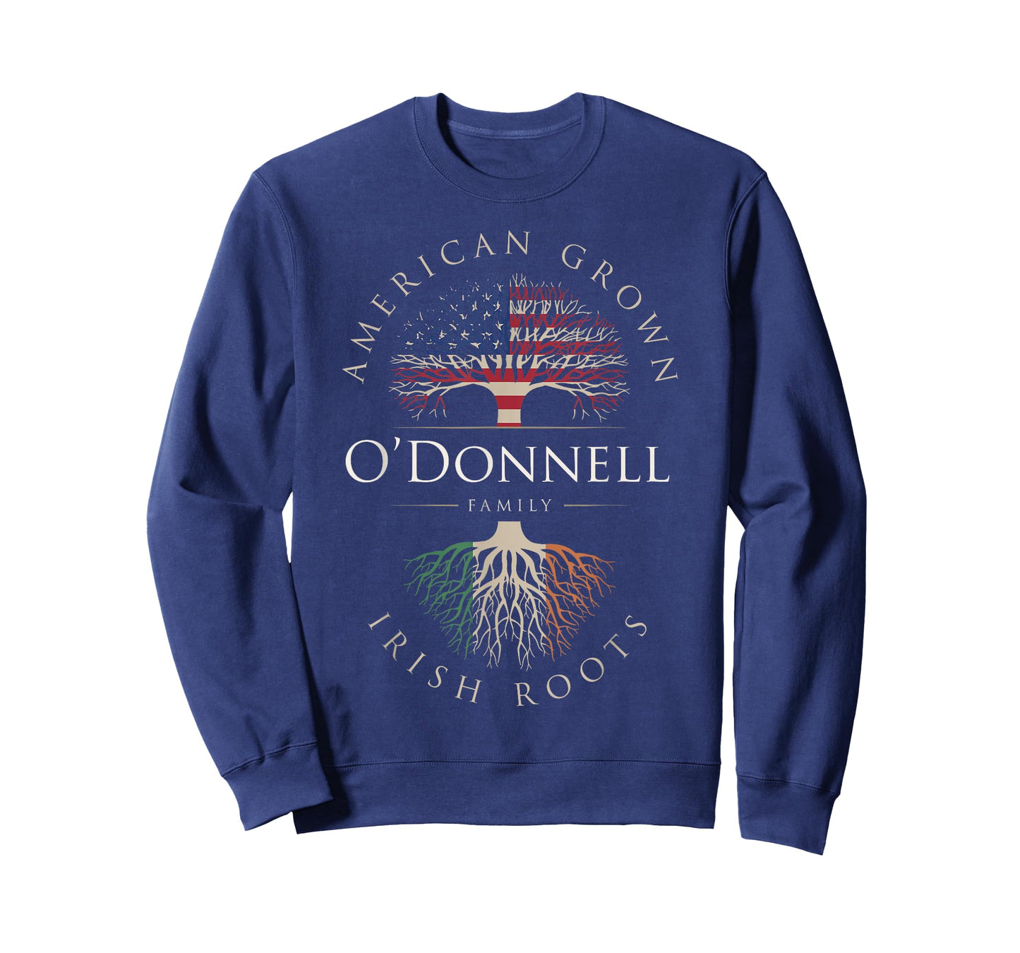 O'Donnell Family Name American Grown Irish Roots Ireland Fla T-Shirt