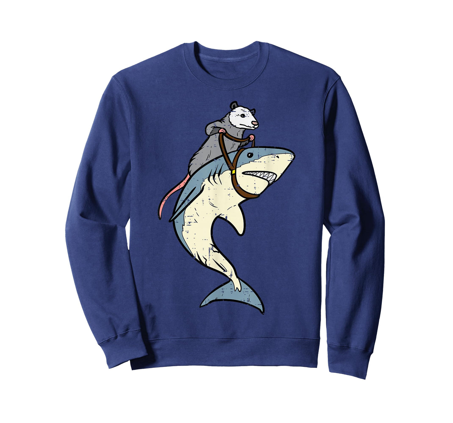 Opossum Riding Shark Fun Possum Men Boys Kids Toddler Youth T-Shirt