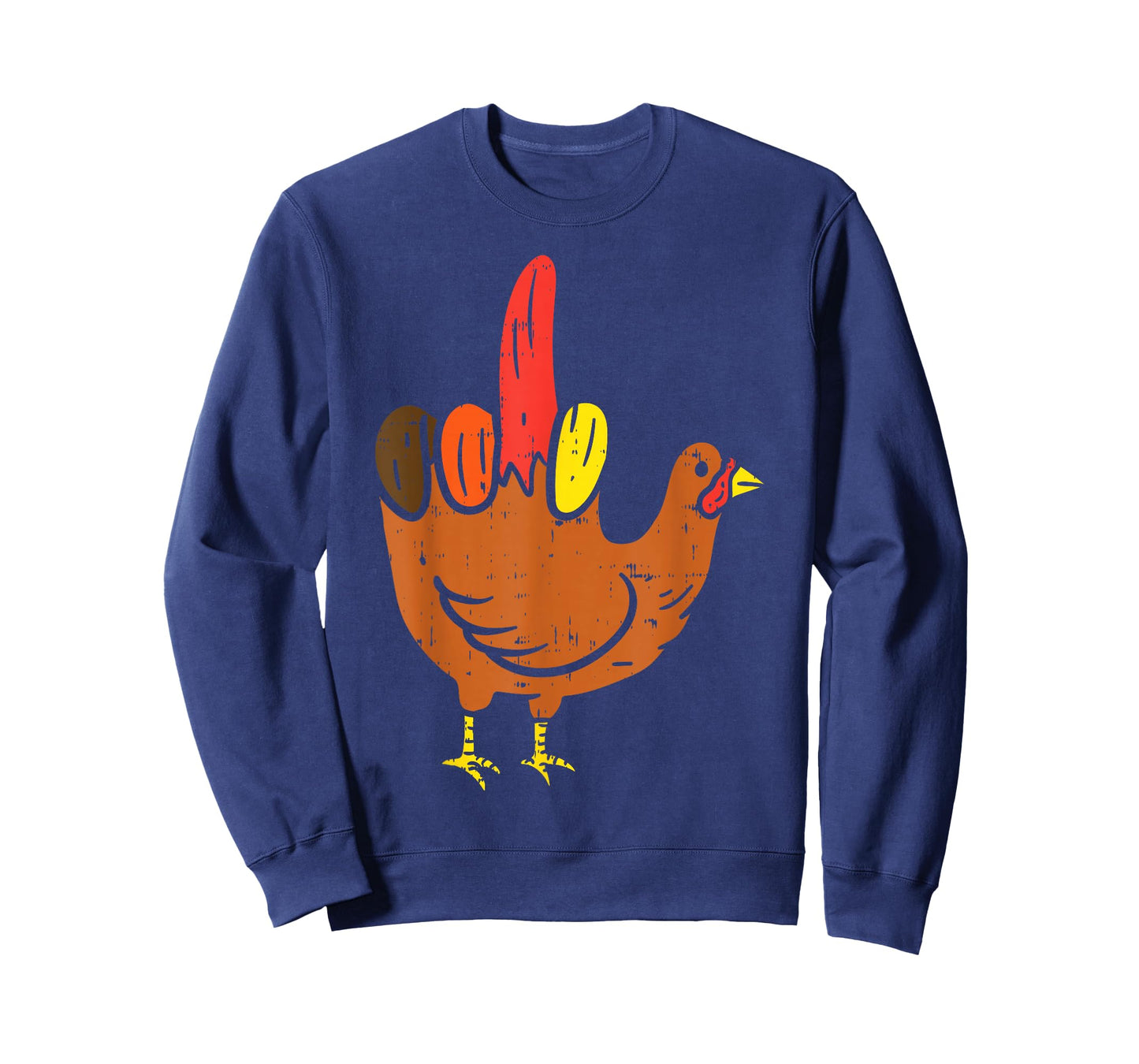 Middle Finger Hand Turkey Funny Offensive Thanksgiving Gift T-Shirt