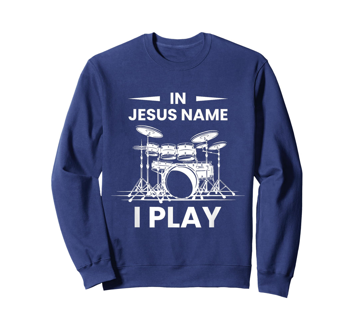 In Jesus Name I Play Drummer Drum Kit T-Shirt