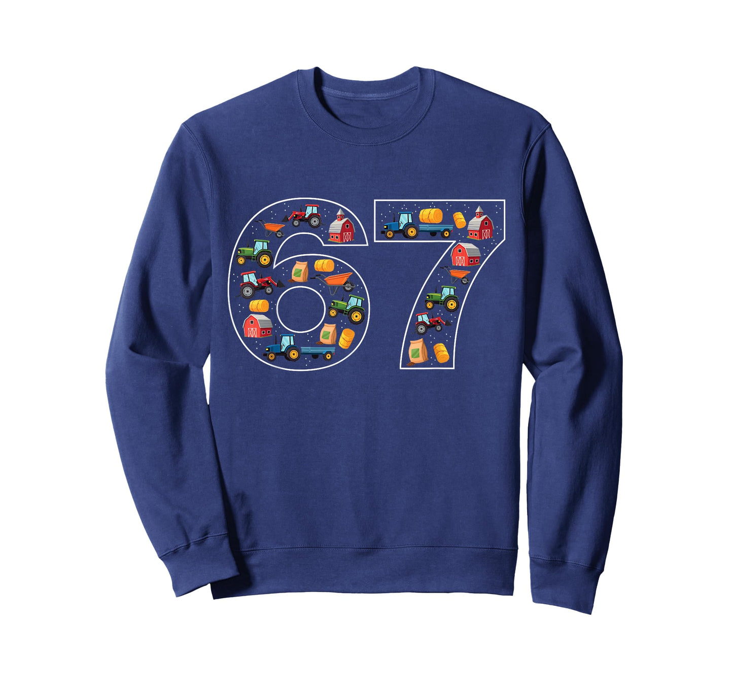 67 Farming Six Seven Farmer Farm Tractor T-Shirt