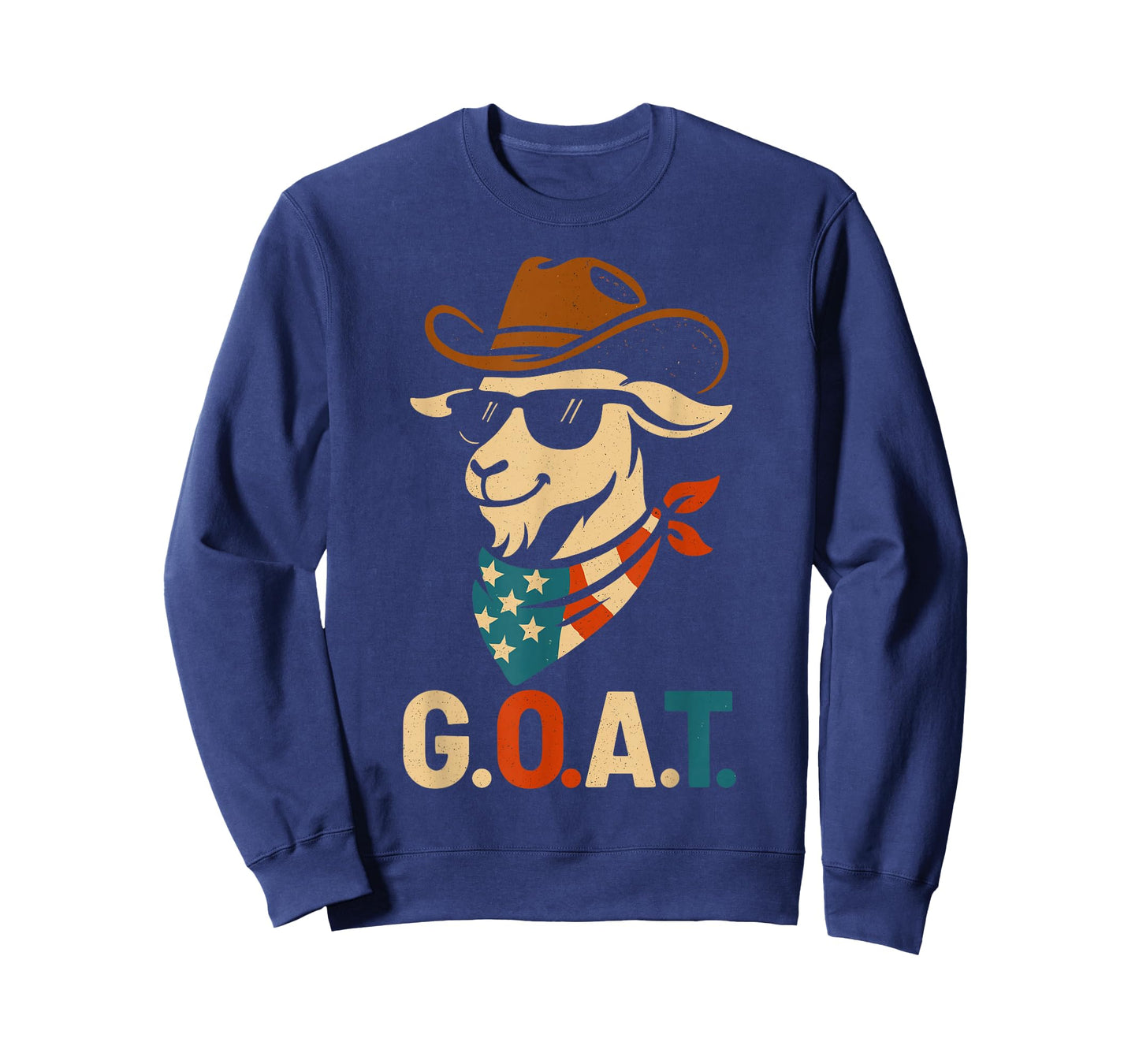 USA 'Merica Goat 4th of July Men Women Kids Funny Patriotic T-Shirt