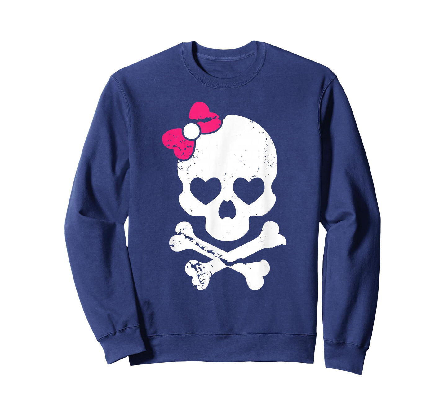 Cute Skull and Cross Bone Pink Bow Tie Women Girls Adorable Premium T-Shirt