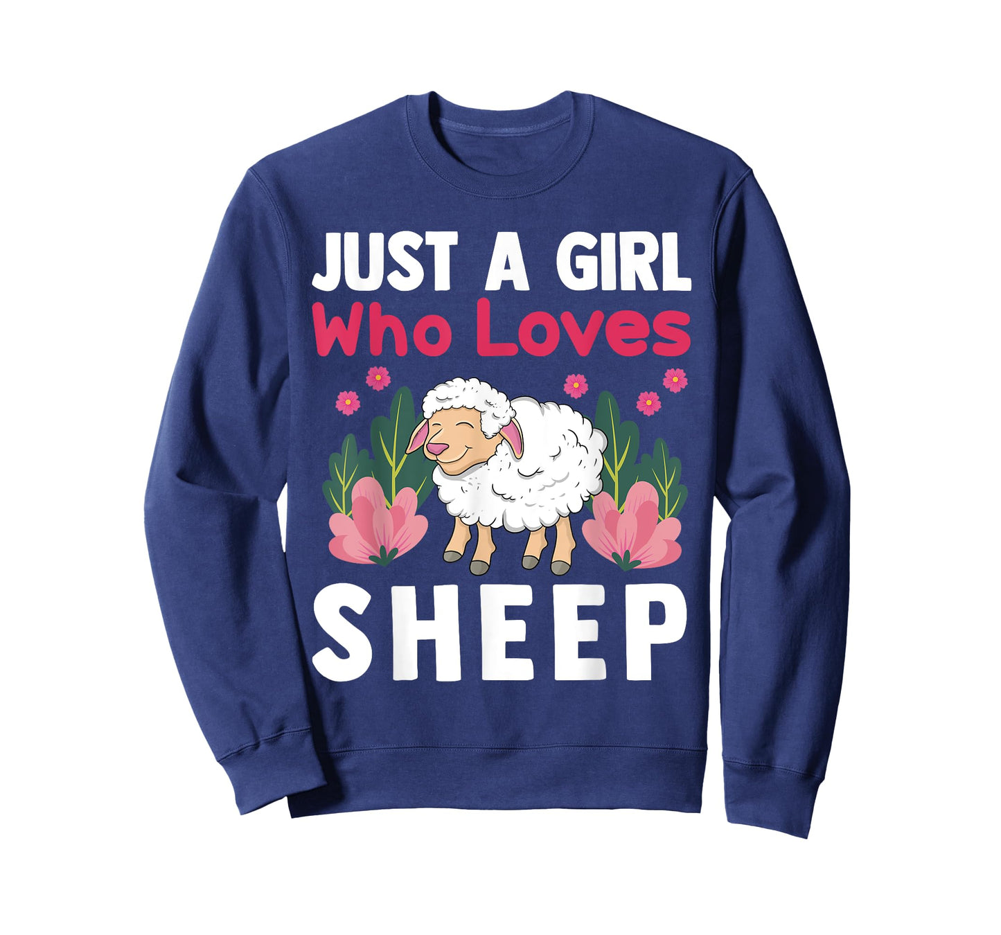 Cute Sheep Art For Sheep Lover Women Girls Kids Farm Animal T-Shirt