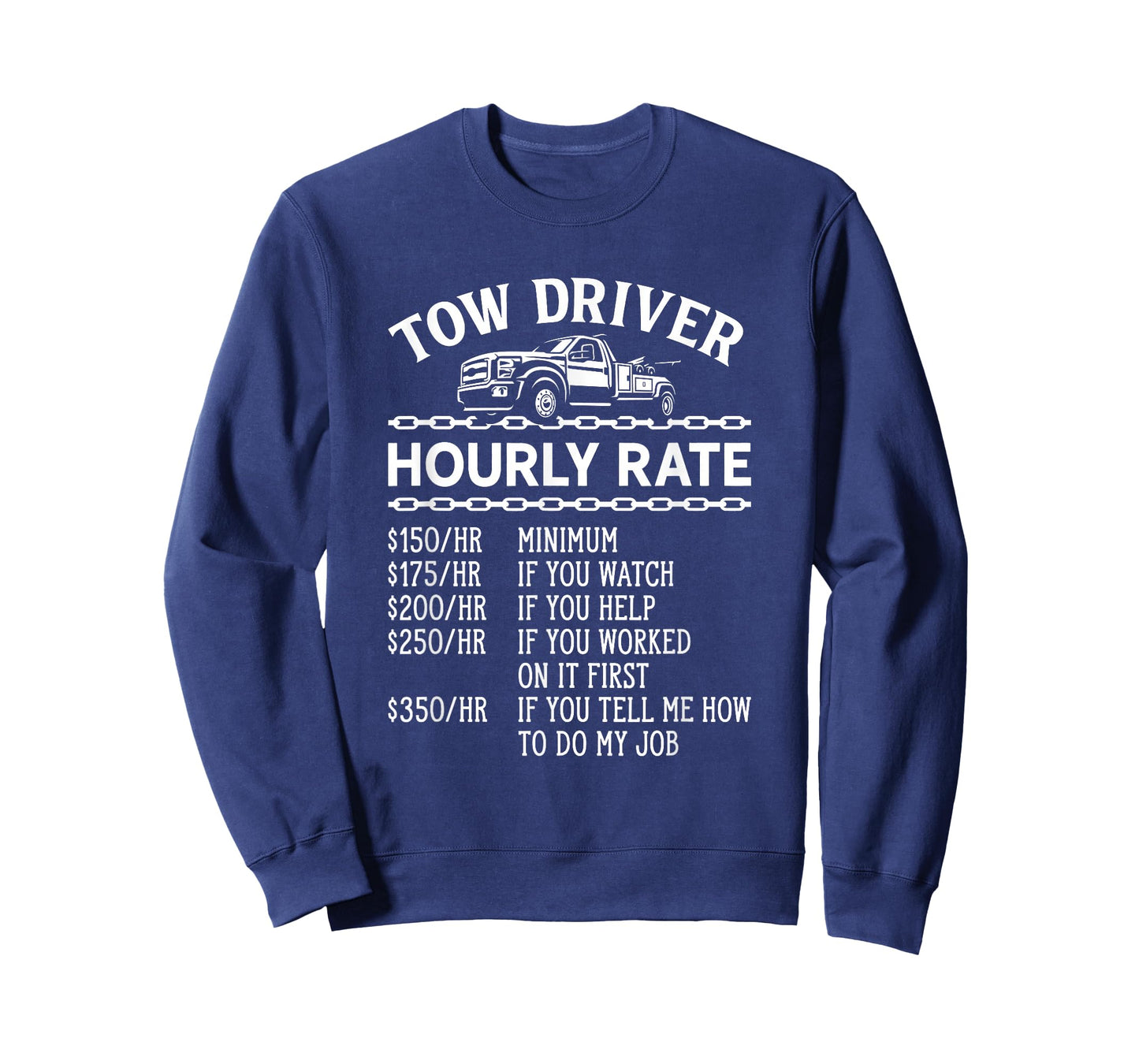 Hourly Rate Funny Adult Humor Tow Driver Camel Towing T-Shirt