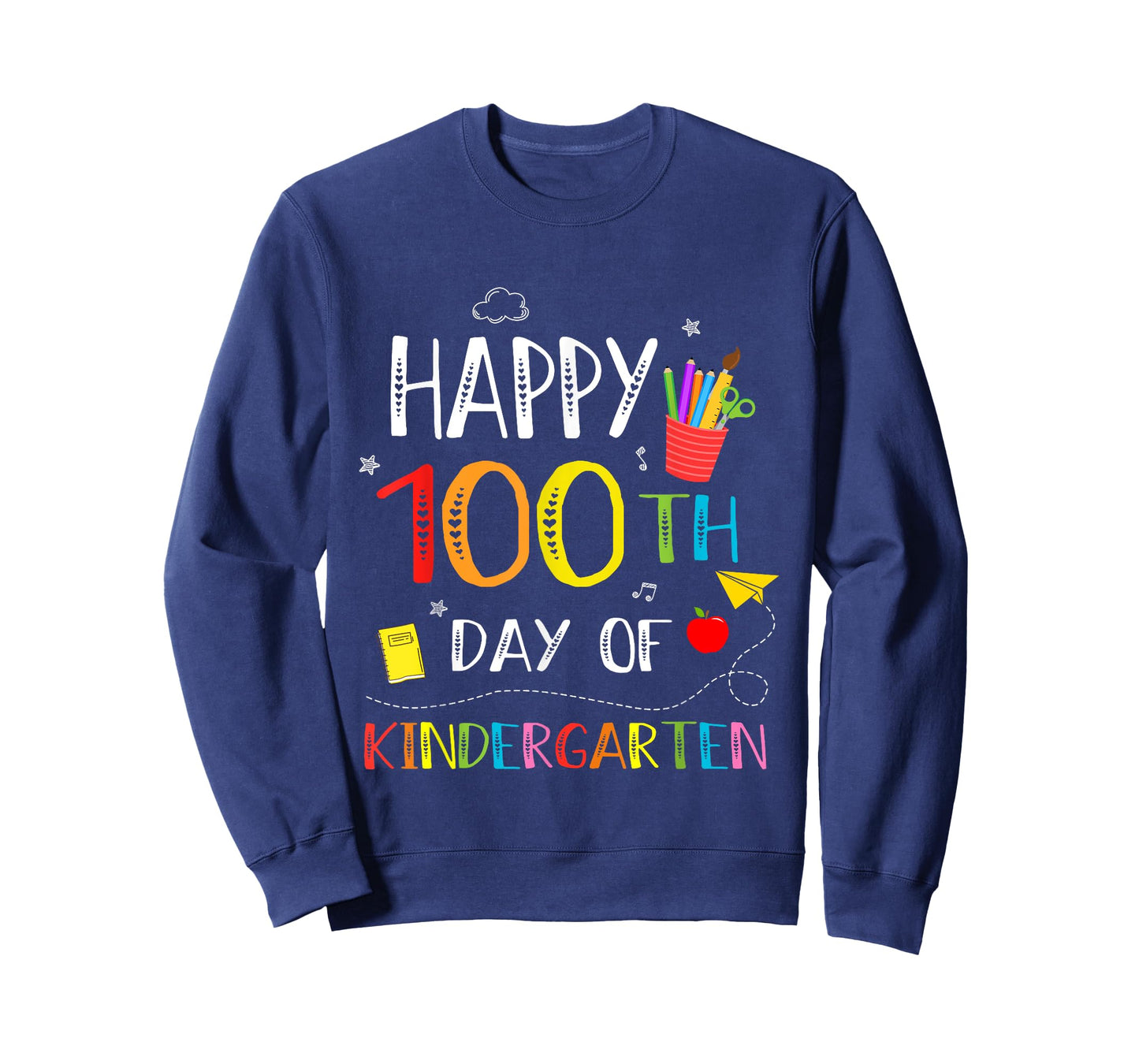 100 Days of Kindergarten Happy 100th Day of School Teachers T-Shirt