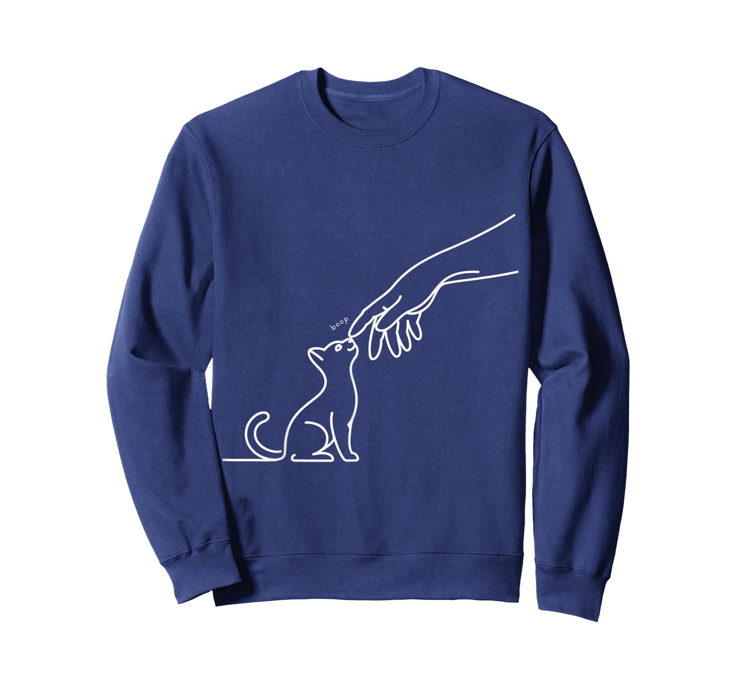 Cat Boop Adorable Kitten Minimalist Line Art Cute Pet Owner T-Shirt