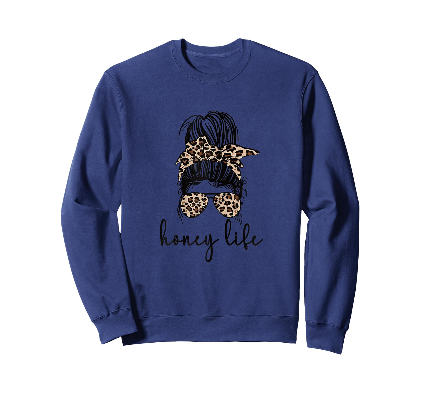 Honey Life Grandma Messy Bun Honey Grandmother T-Shirt