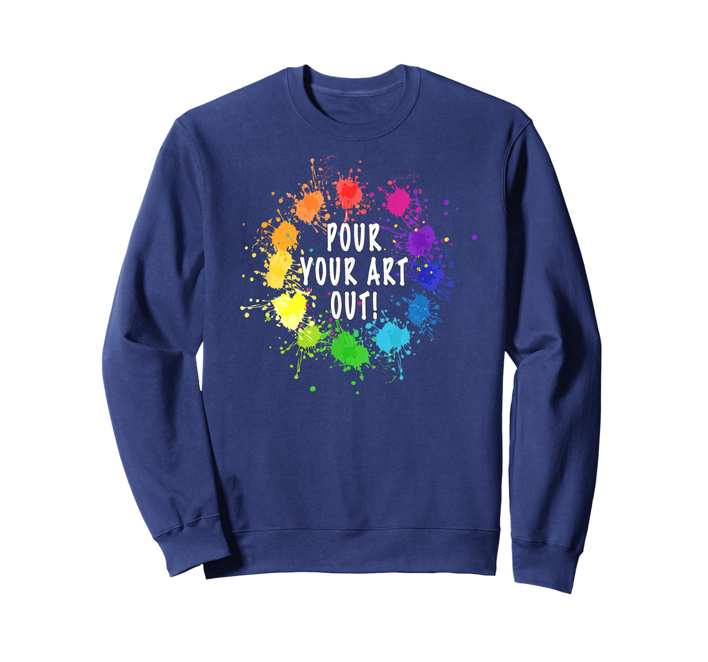 Acrylic Paint Pouring Artist Fluid Art Painter Color Wheel T-Shirt