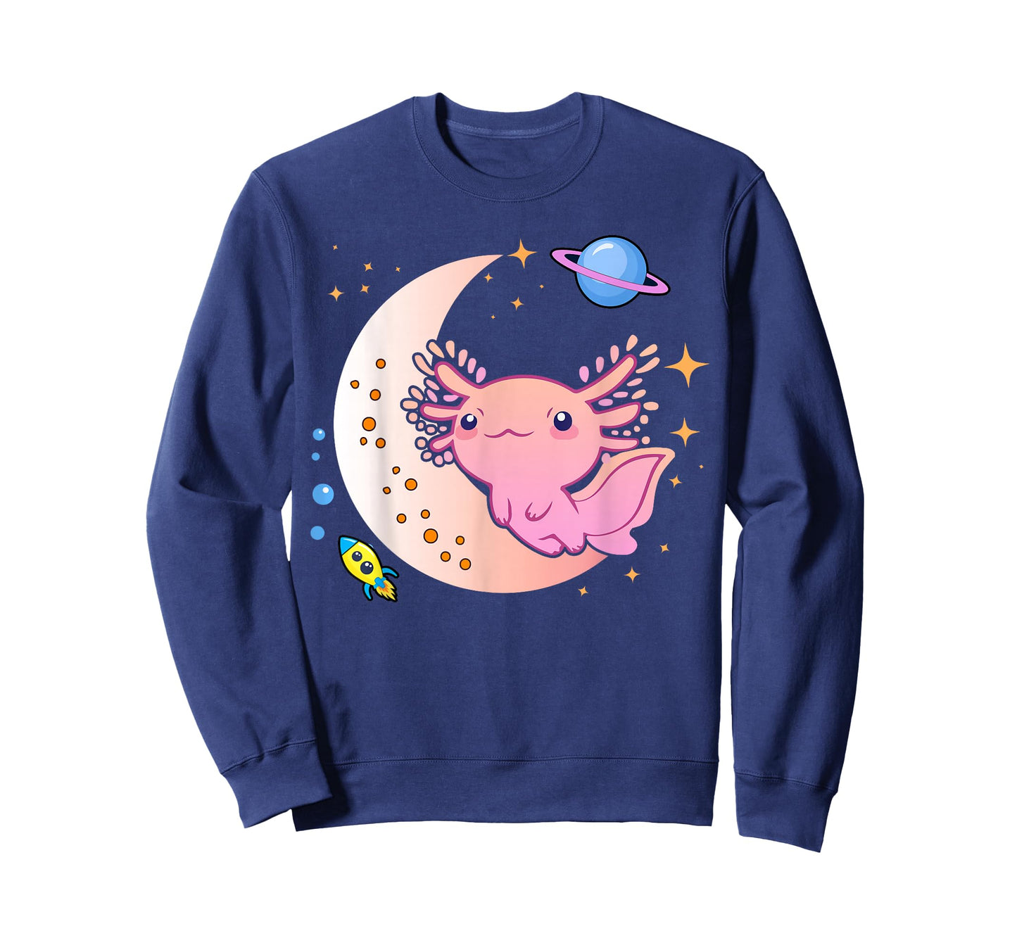 Cute Space Axolotl-Shirt Kids Teen Girl Kawaii Pastel Goth T-Shirt