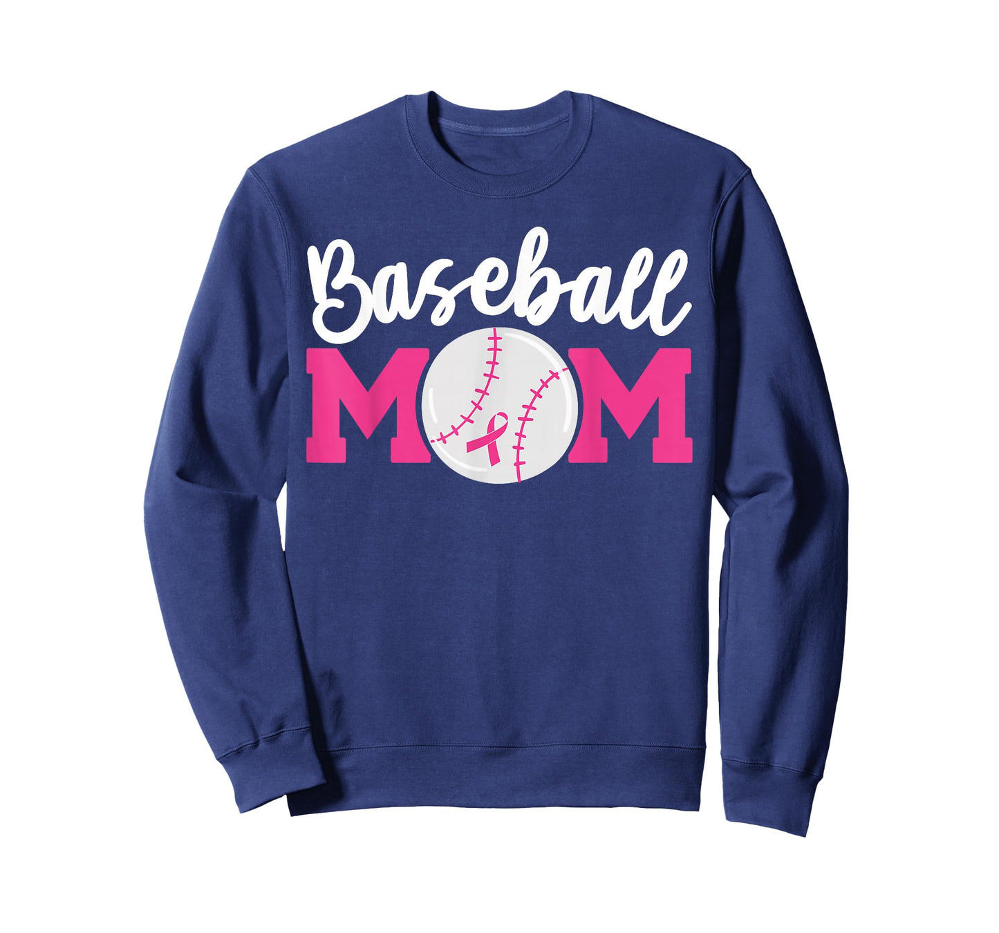Baseball Mom Pink Ribbon Breast Cancer Awareness Fighters T-Shirt