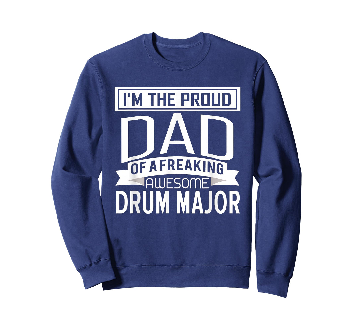 Proud Dad Awesome Drum Major Marching Band Fathers Gift T-Shirt