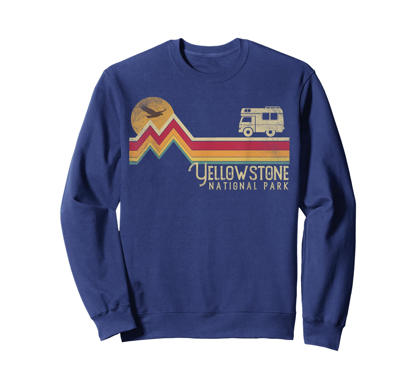 Yellowstone National Park Vintage Style Mountain Camp Retro T-Shirt