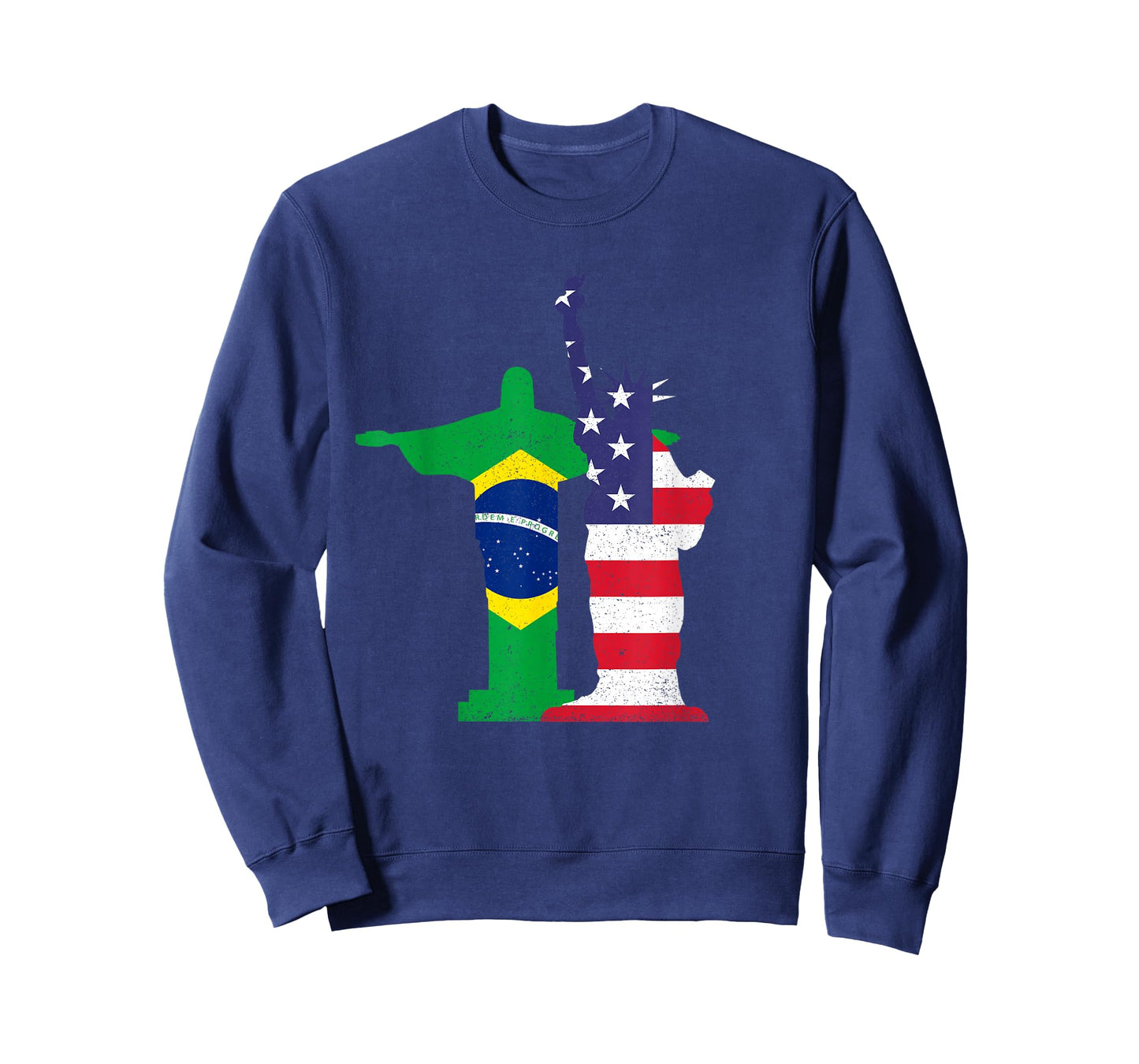 Half Brazilian Half American USA Brazil Culture Patriot Flag T-Shirt