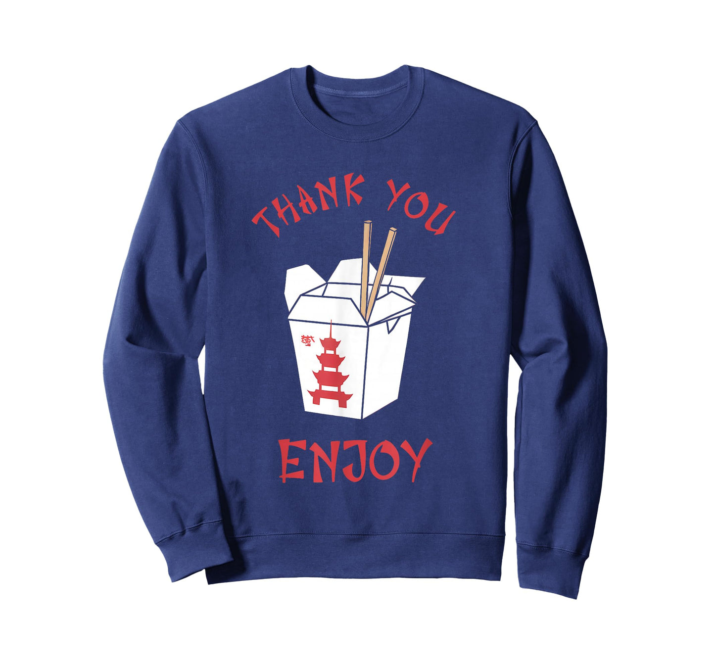 Chinese Takeaway Food Box Funny Thank You Enjoy Asian T-Shirt