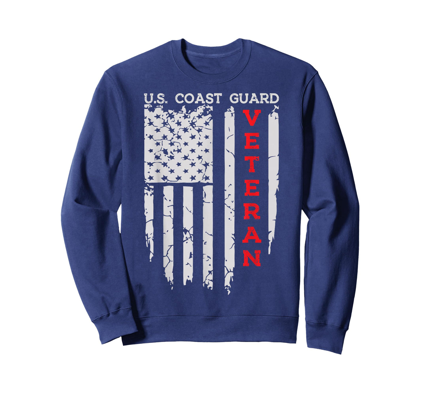 US Coast Guard Veteran USCG American Flag T-Shirt
