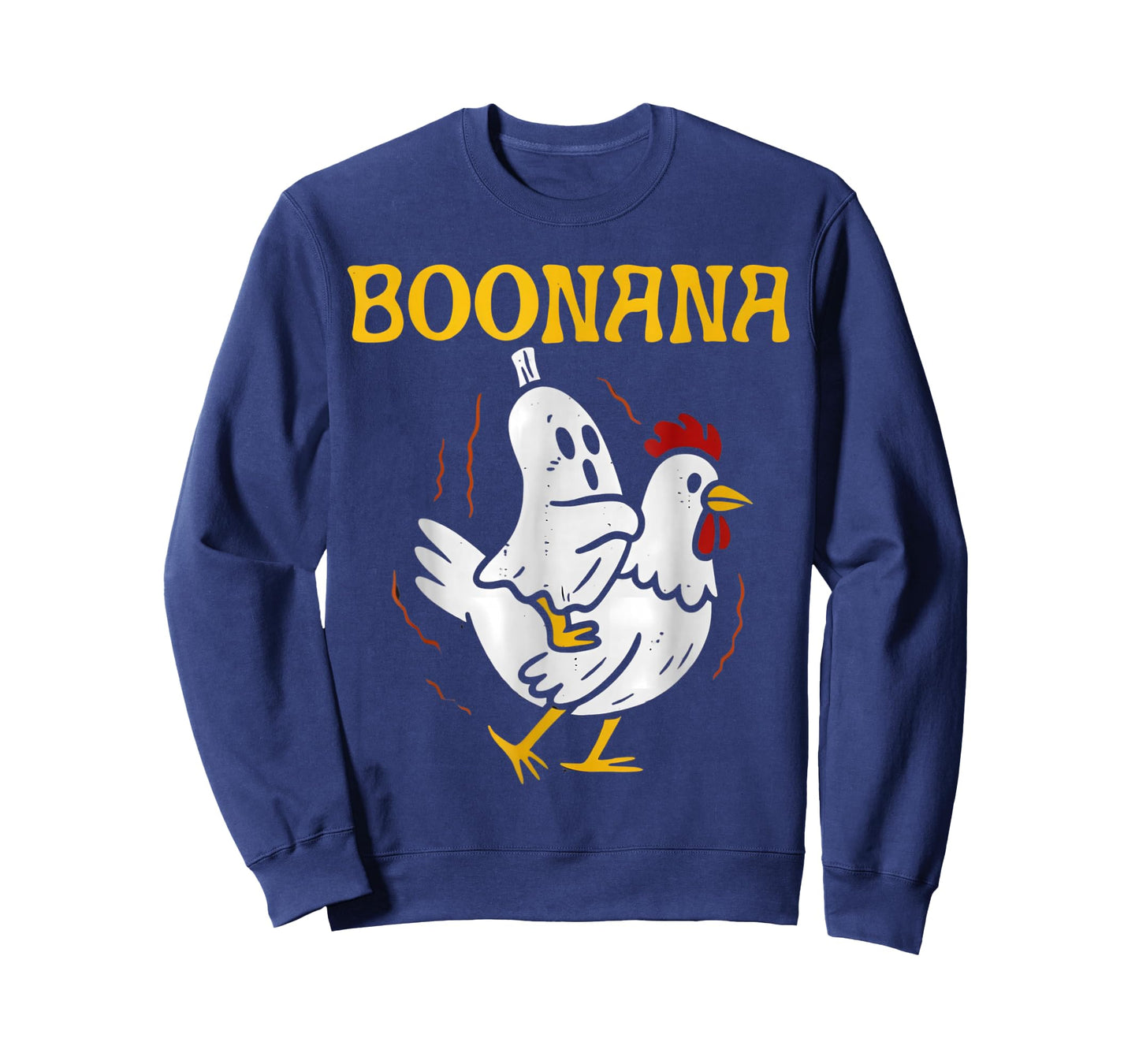 Boonana Riding Chicken Halloween Ghost Spooky Banana Costume T-Shirt