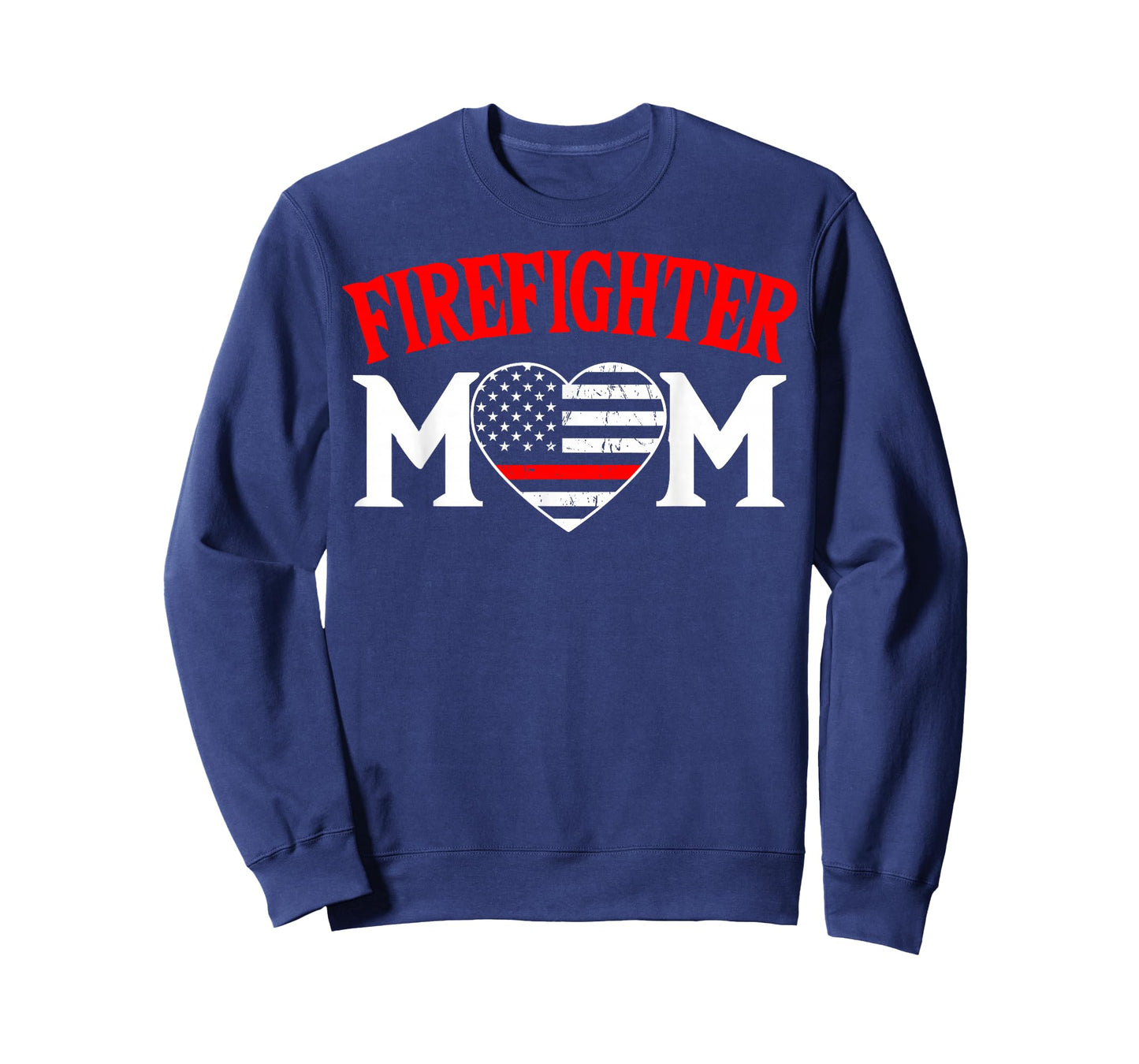 Firefighter Mom Thin Red Line Fireman Firefighting Patriotic T-Shirt