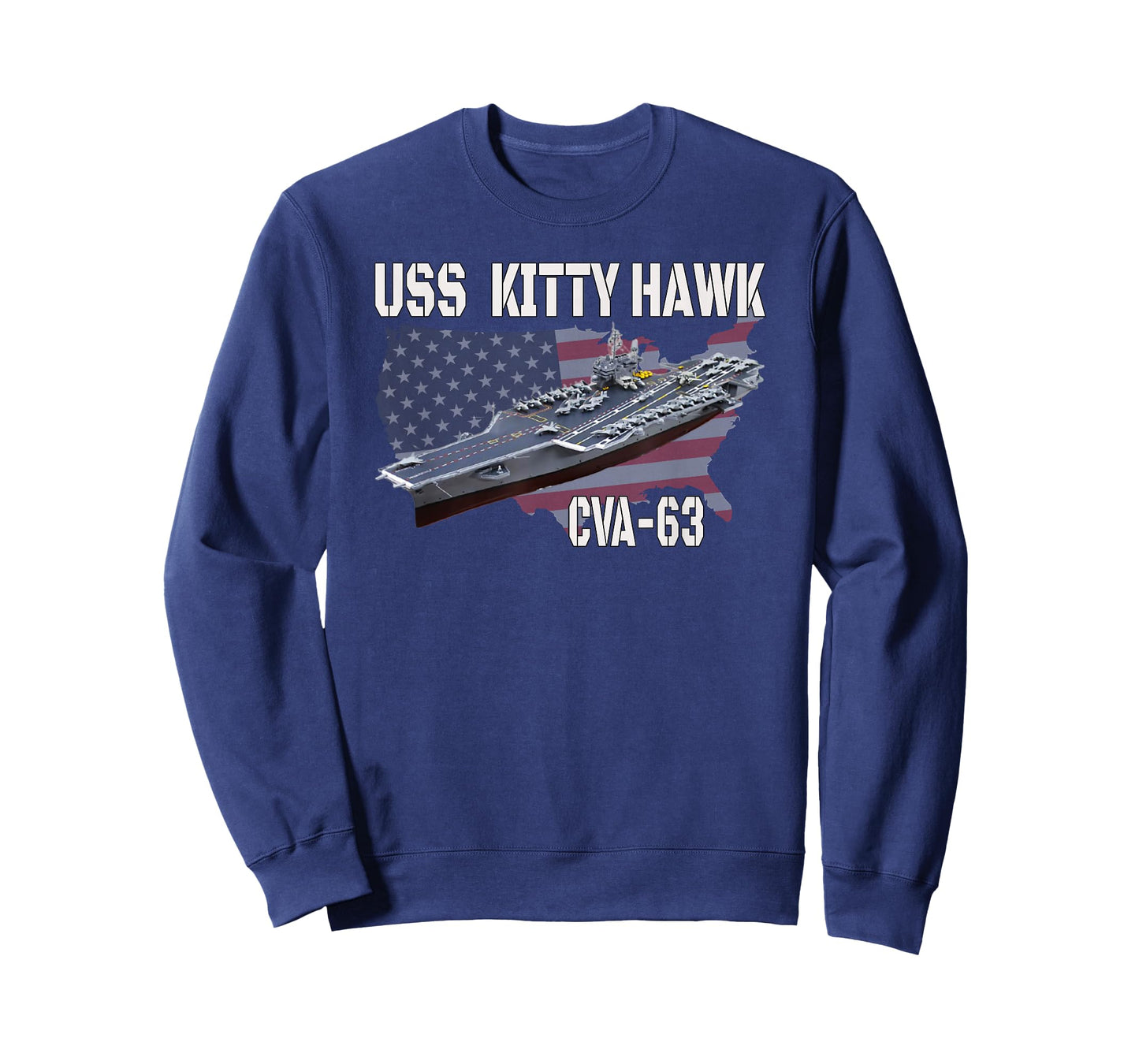 USS Kitty Hawk CVA-63 Aircraft Carrier Veterans Day T-Shirt