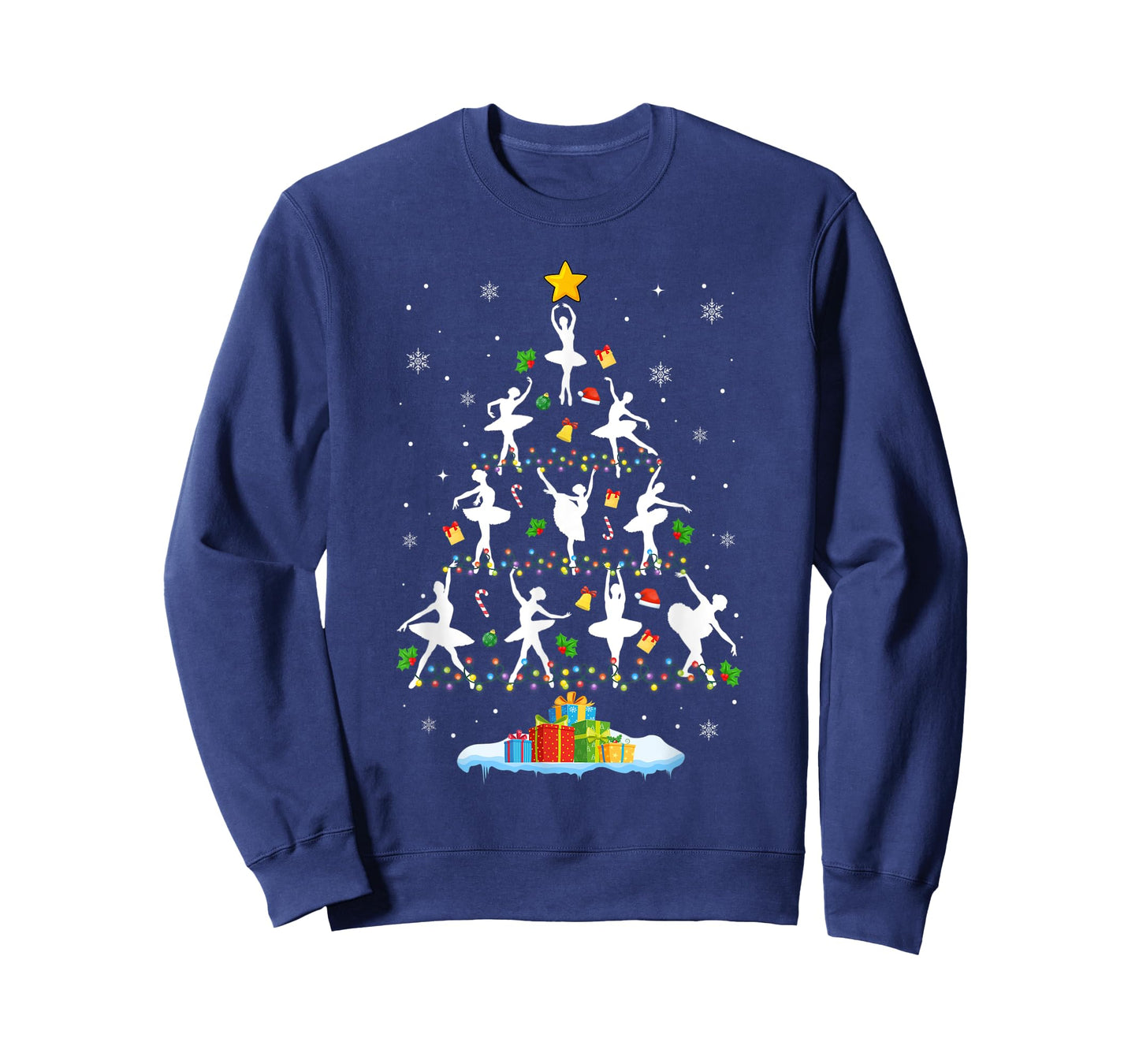 Ballet Christmas Tree Merry Christmas Ballet Dancer T-Shirt