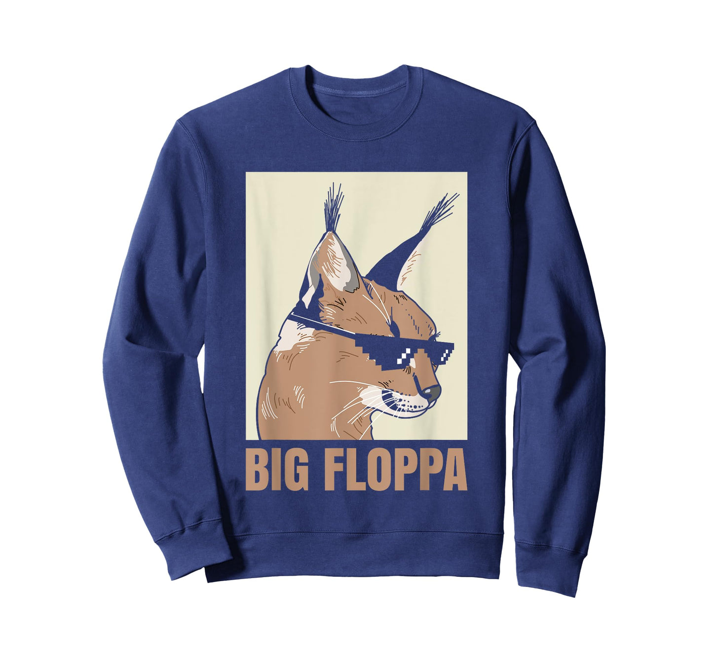Big Floppa Meme Cat Caracal Cool Funny Cats Caracals Lover T-Shirt
