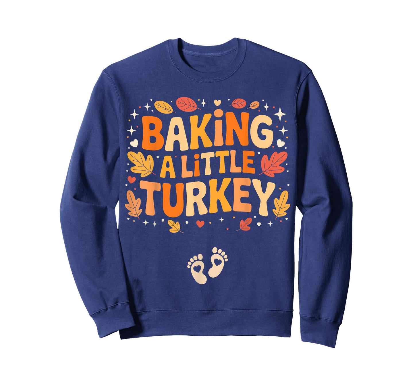 Baking A Little Turkey Thanksgiving Pregnancy Announcement T-Shirt