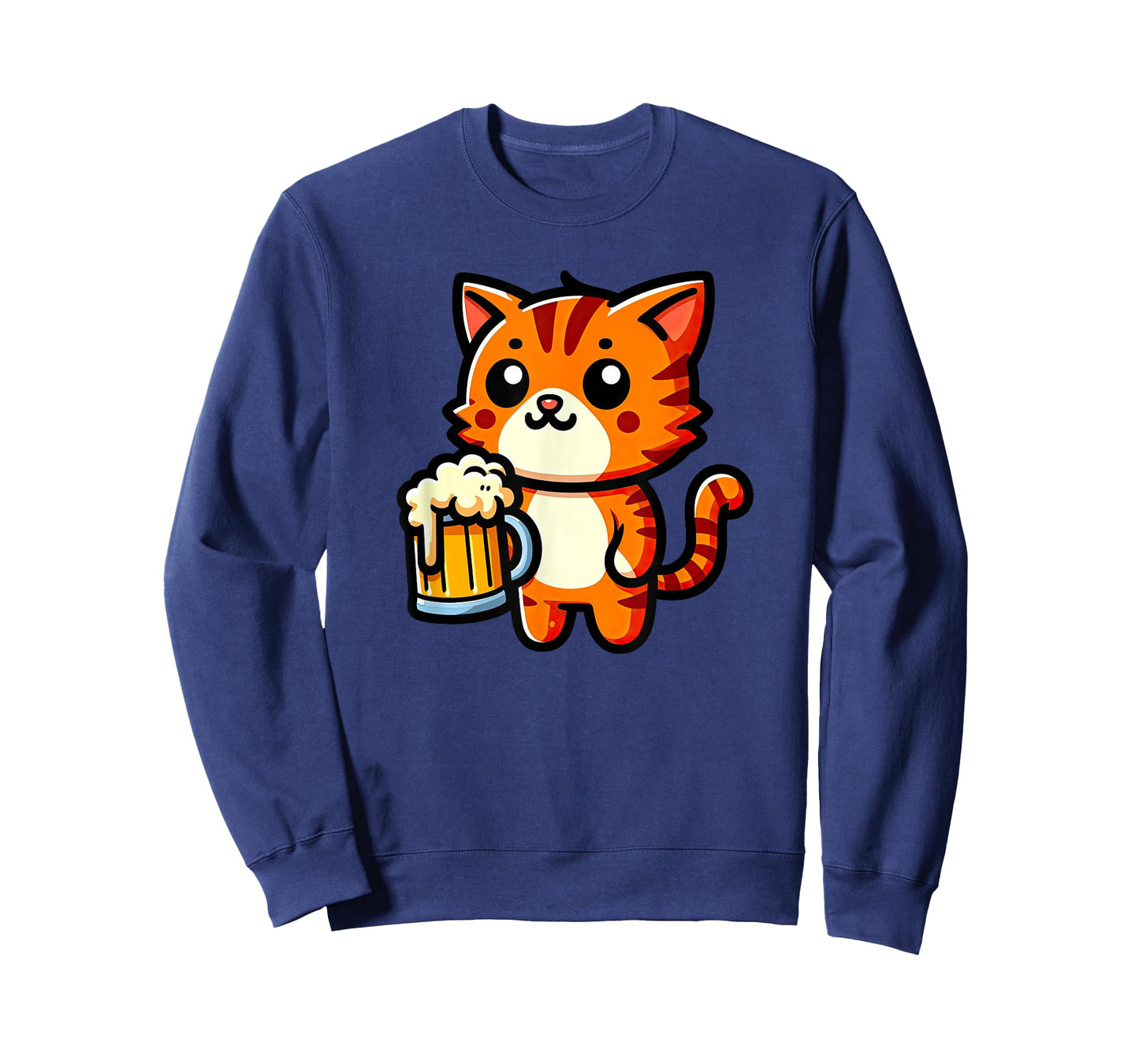 Orange Tabby Cat Beer Pet Funny Drinking T-Shirt