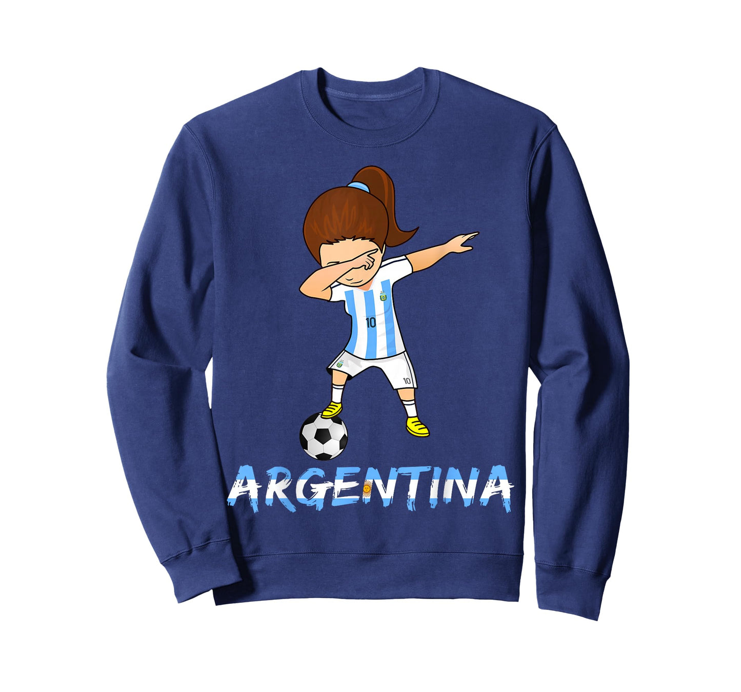 Dabbing Argentina Shirt, Soccer Girl 2018 Football Jersey T-Shirt