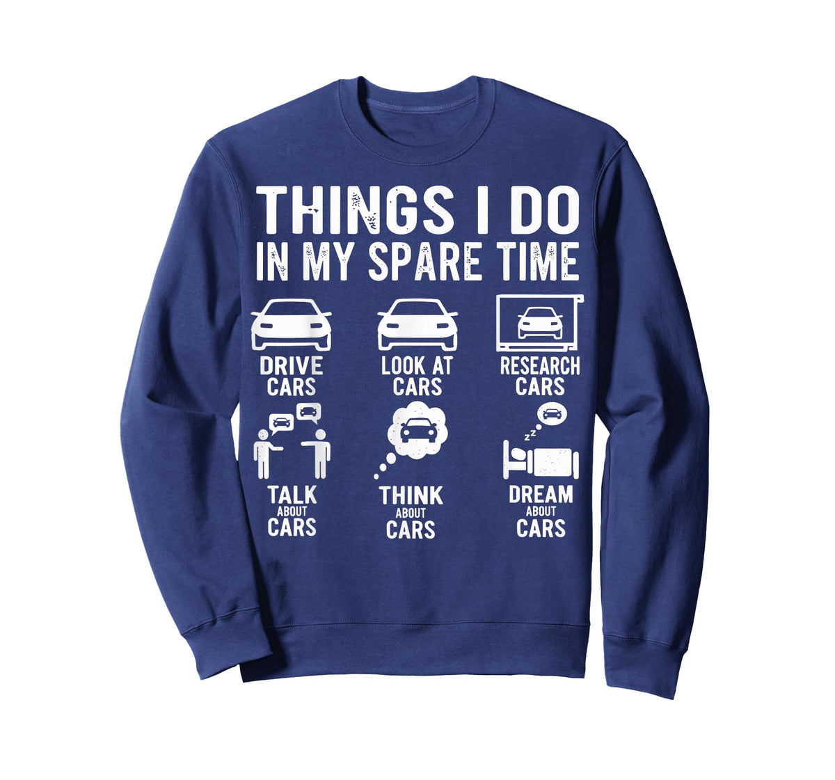 Things I Do in My Spare Time Funny Car Enthusiast Car Guy T-Shirt