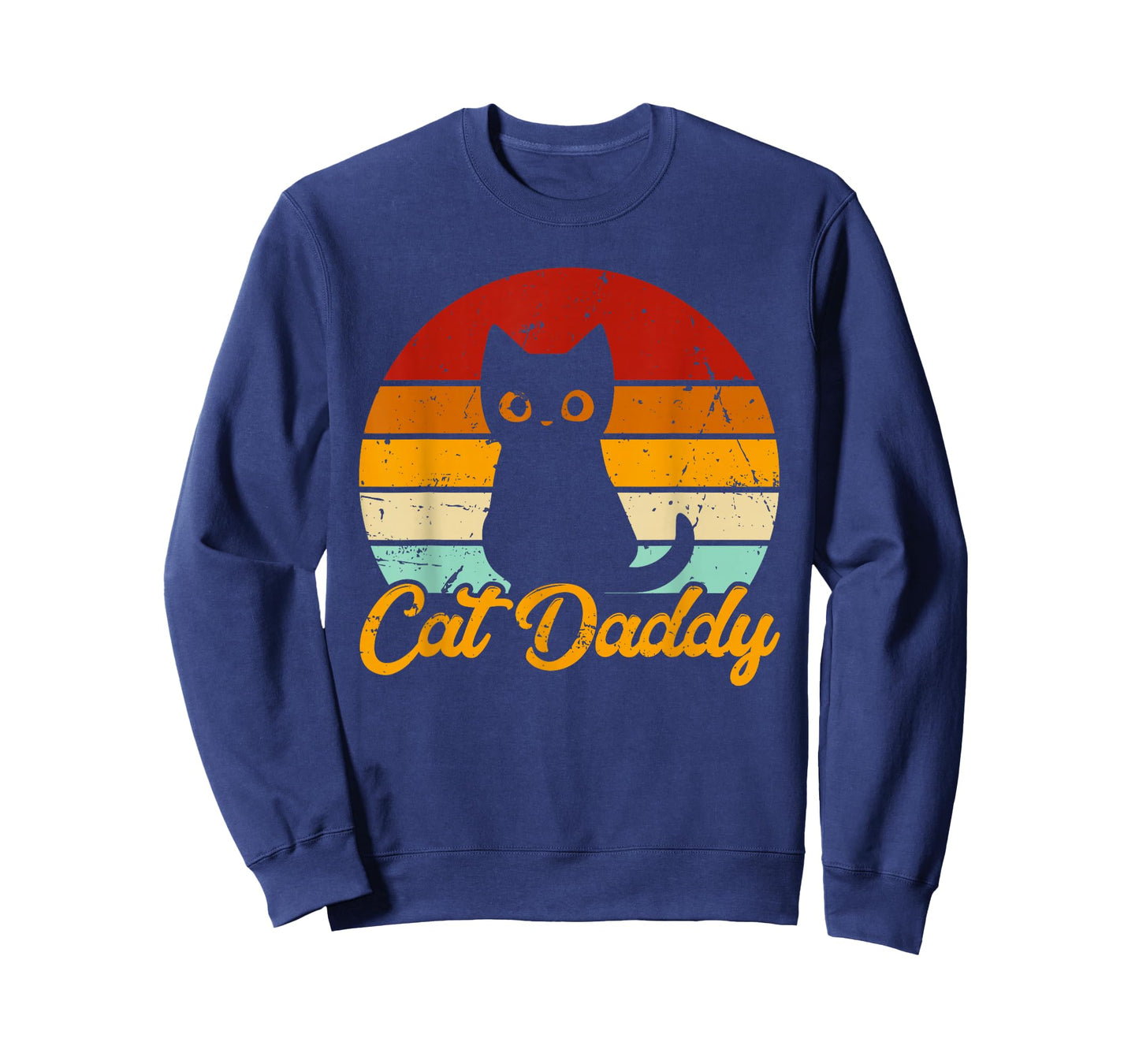 Cat Daddy - Vintage Eighties Style Cat Retro Distressed Cat T-Shirt