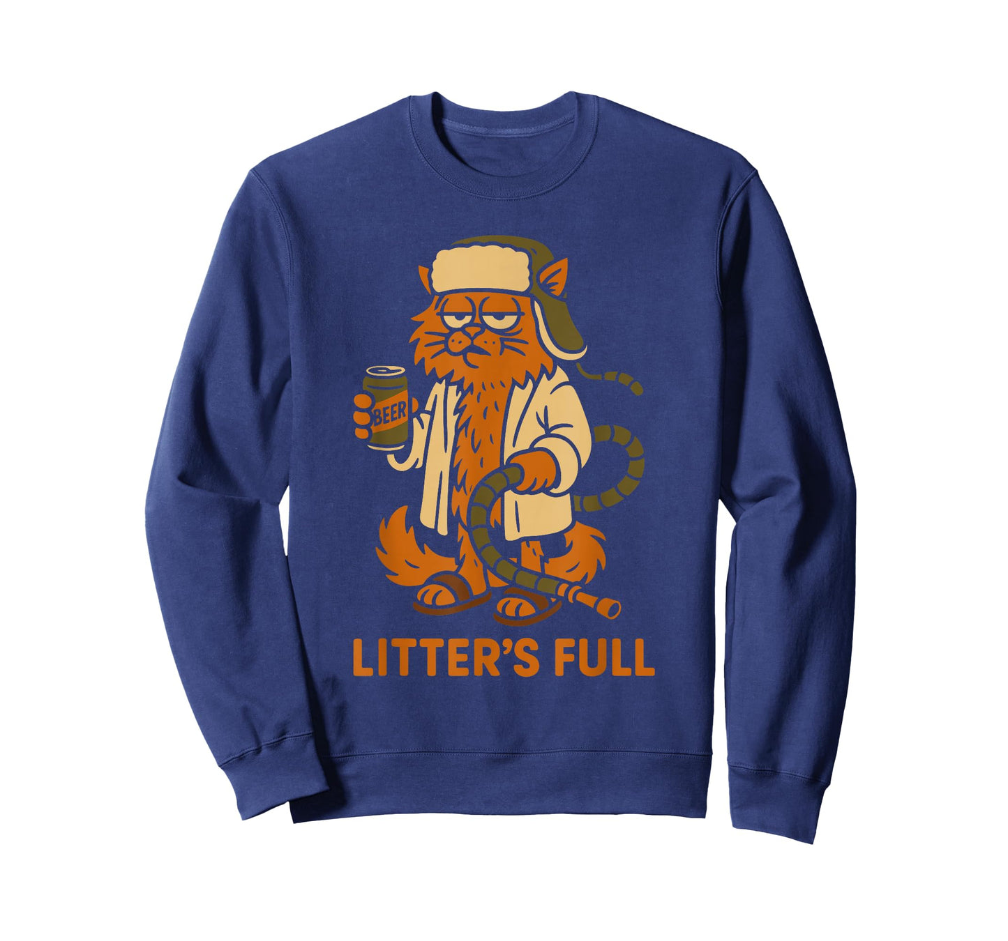 Litter’s Full Funny Cat Lovers Christmas Xmas T-Shirt