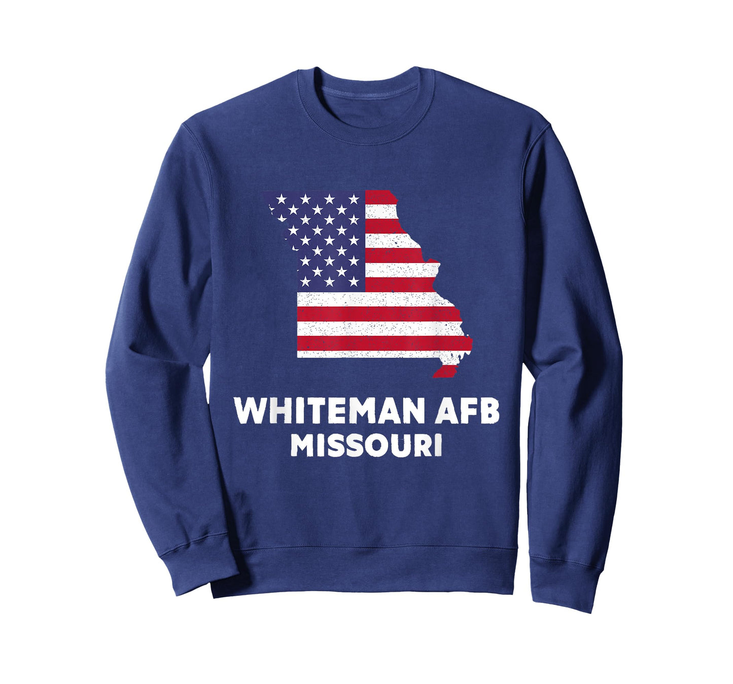 Distressed Patriotic USA Flag Whiteman AFB, Missouri T-Shirt