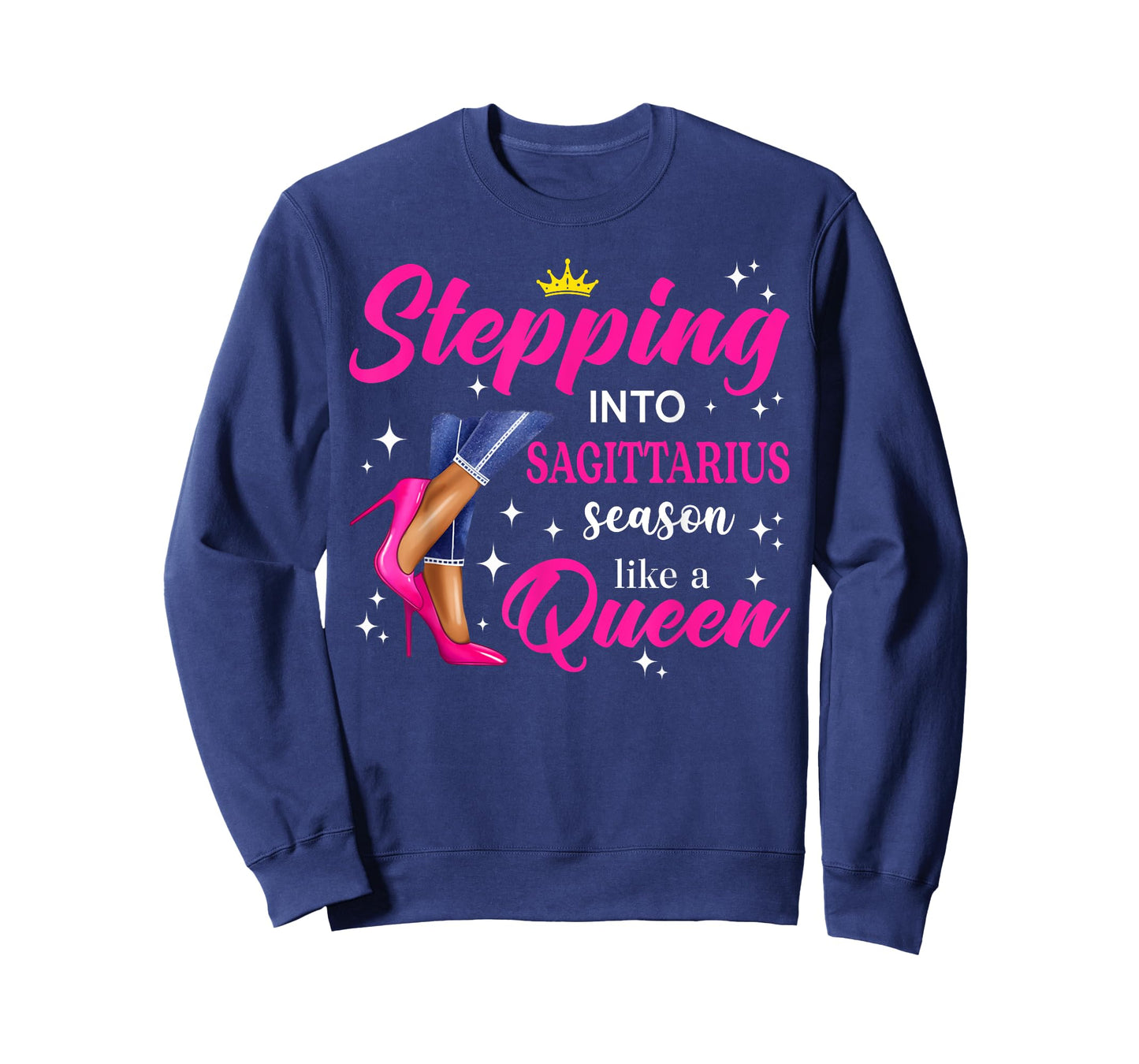 Stepping Into Sagittarius Season Like A Queen Pink High Heel T-Shirt