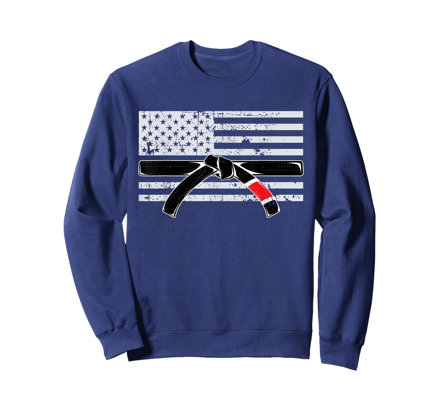 American Flag Jiu Jitsu Black Belt Ranking BJJ Jiujitsu Gift T-Shirt