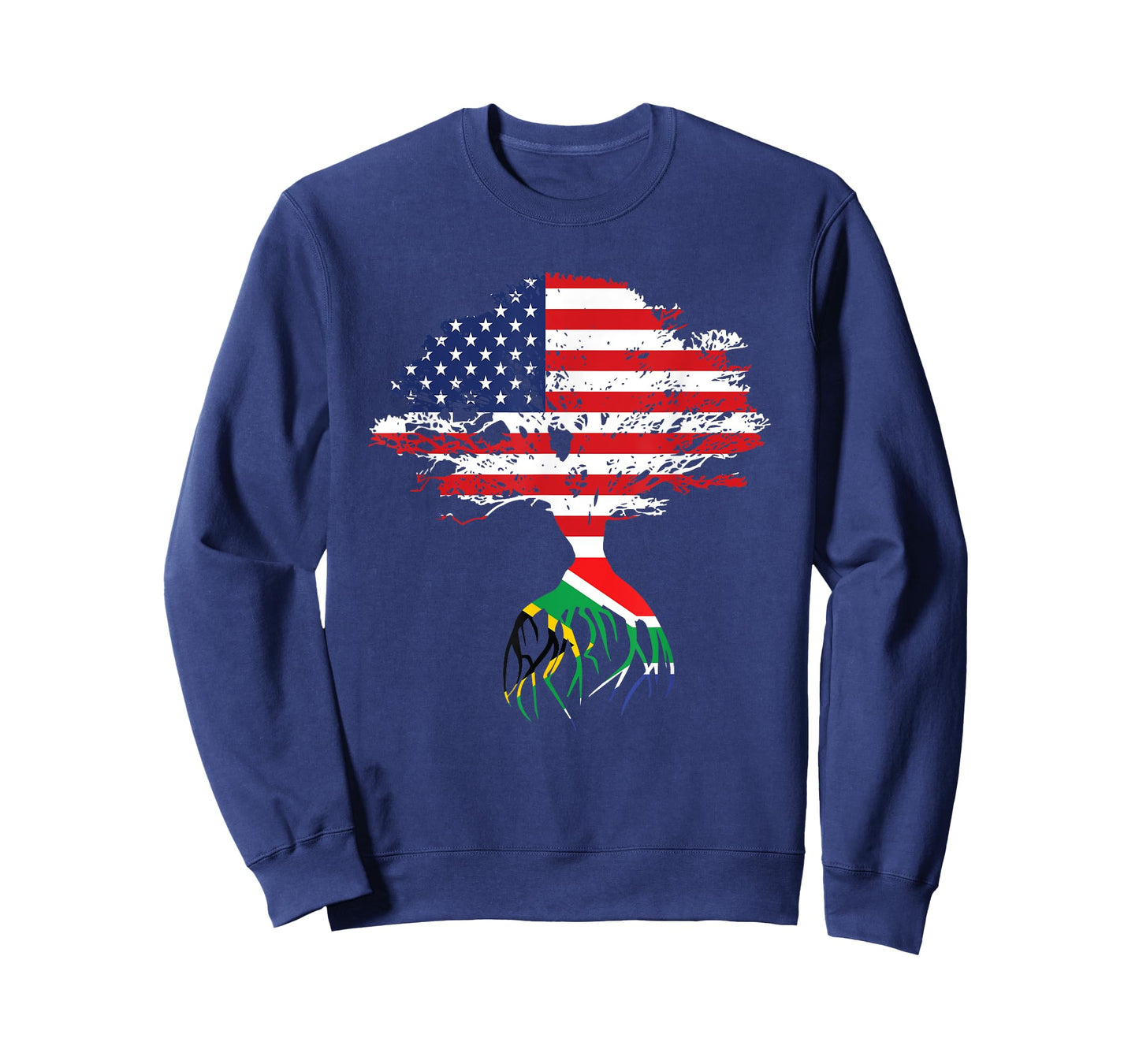 South African Roots American Flag South Africa Gifts T-Shirt