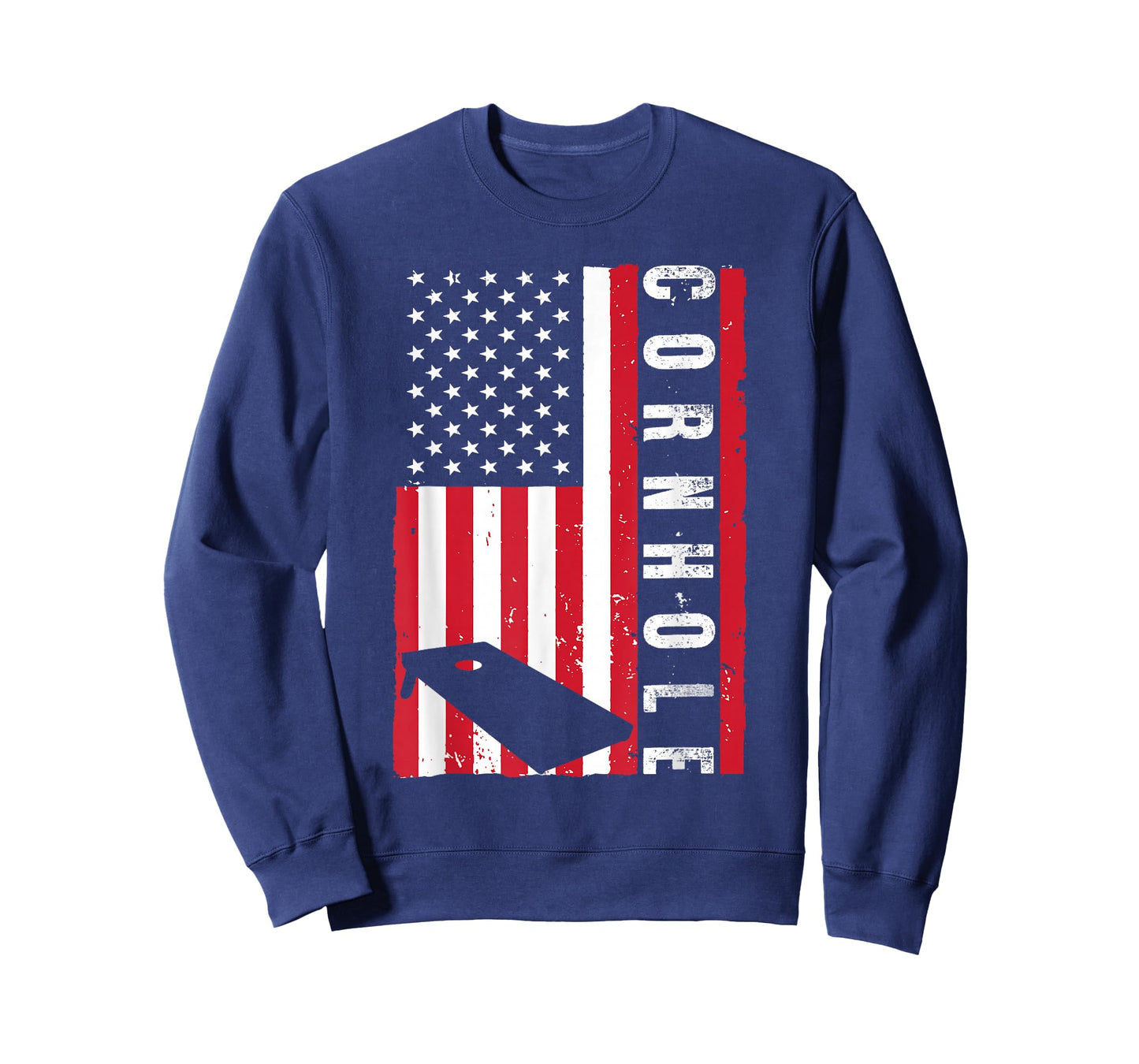 Cool Cornhole Art Men Women American Flag Corn Hole Player T-Shirt