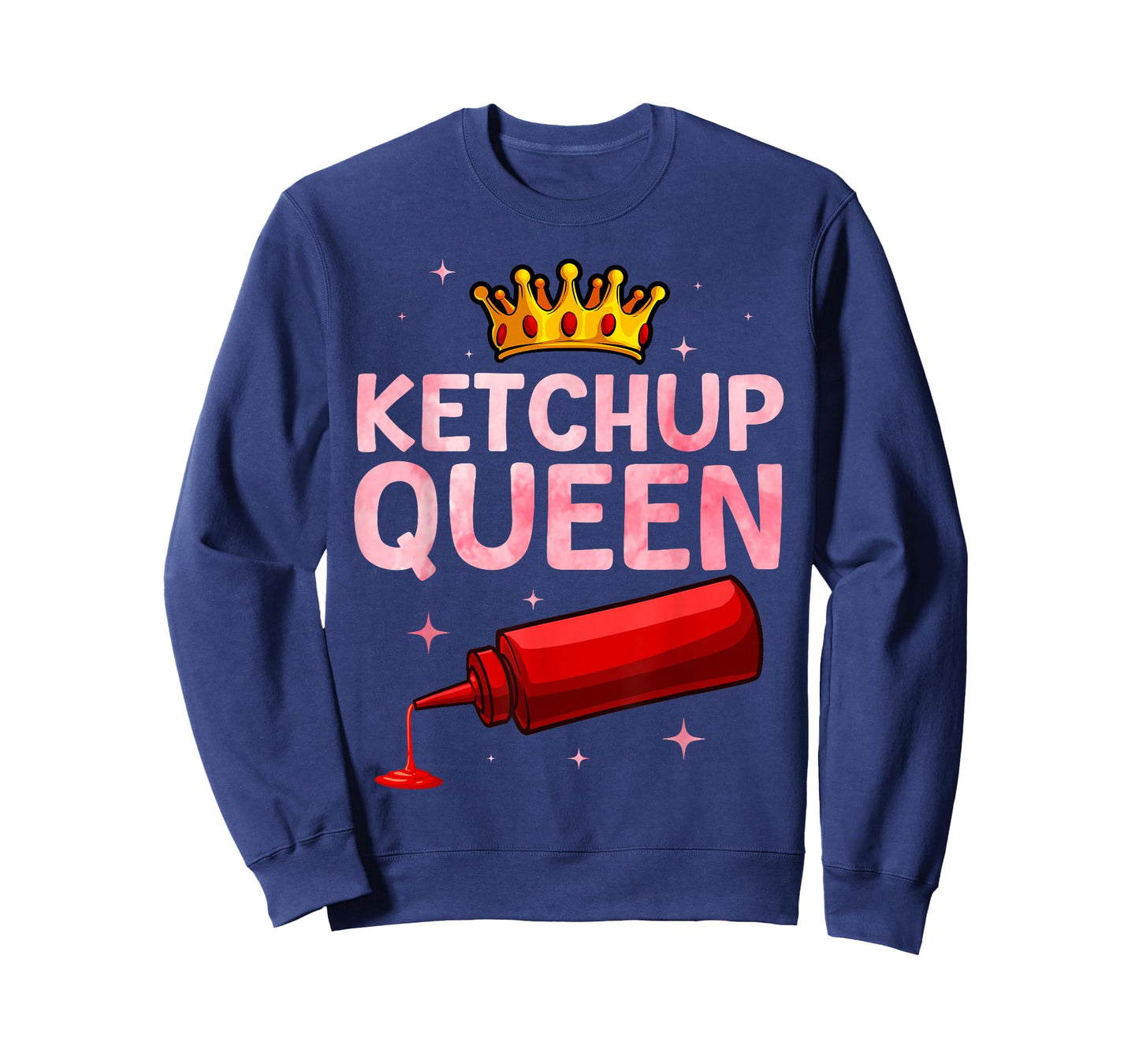 Cool Ketchup Queen Art For Women Girls Tomato Ketchup Lover T-Shirt