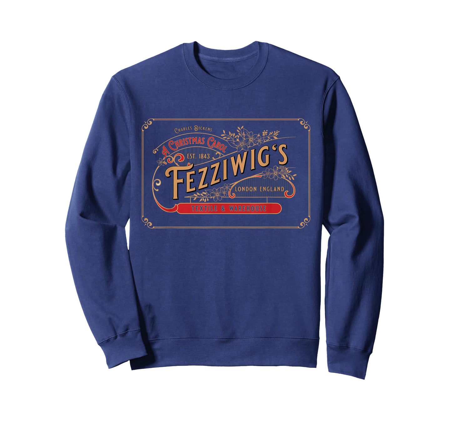 Charles Dickens, Christmas Carol, Fezzigg's, Scrooge & Marley, Holiday T-Shirt