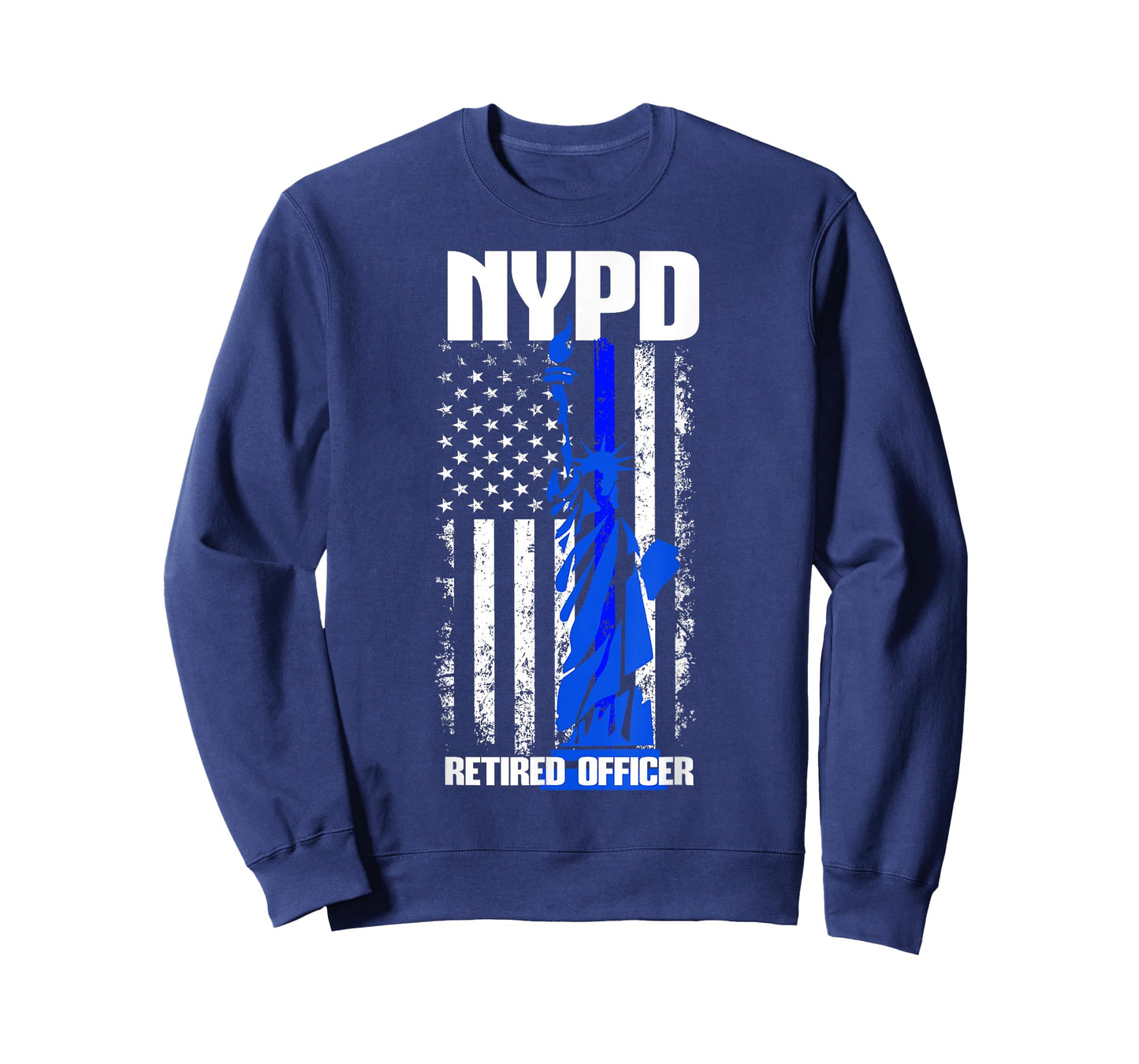 NYPD New York Police Department Statue of Liberty Retired T-Shirt