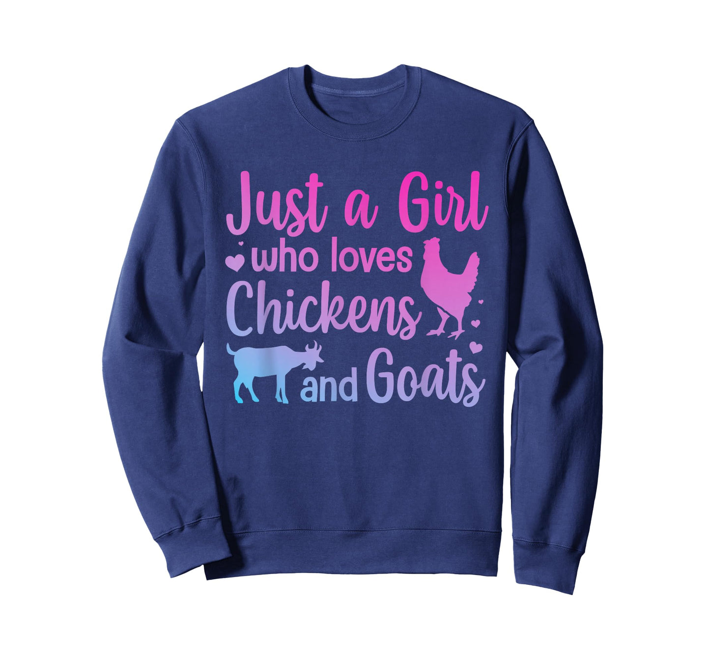 Cool Chicken Goat Design for Women Girls Pygmy Goat Lover T-Shirt