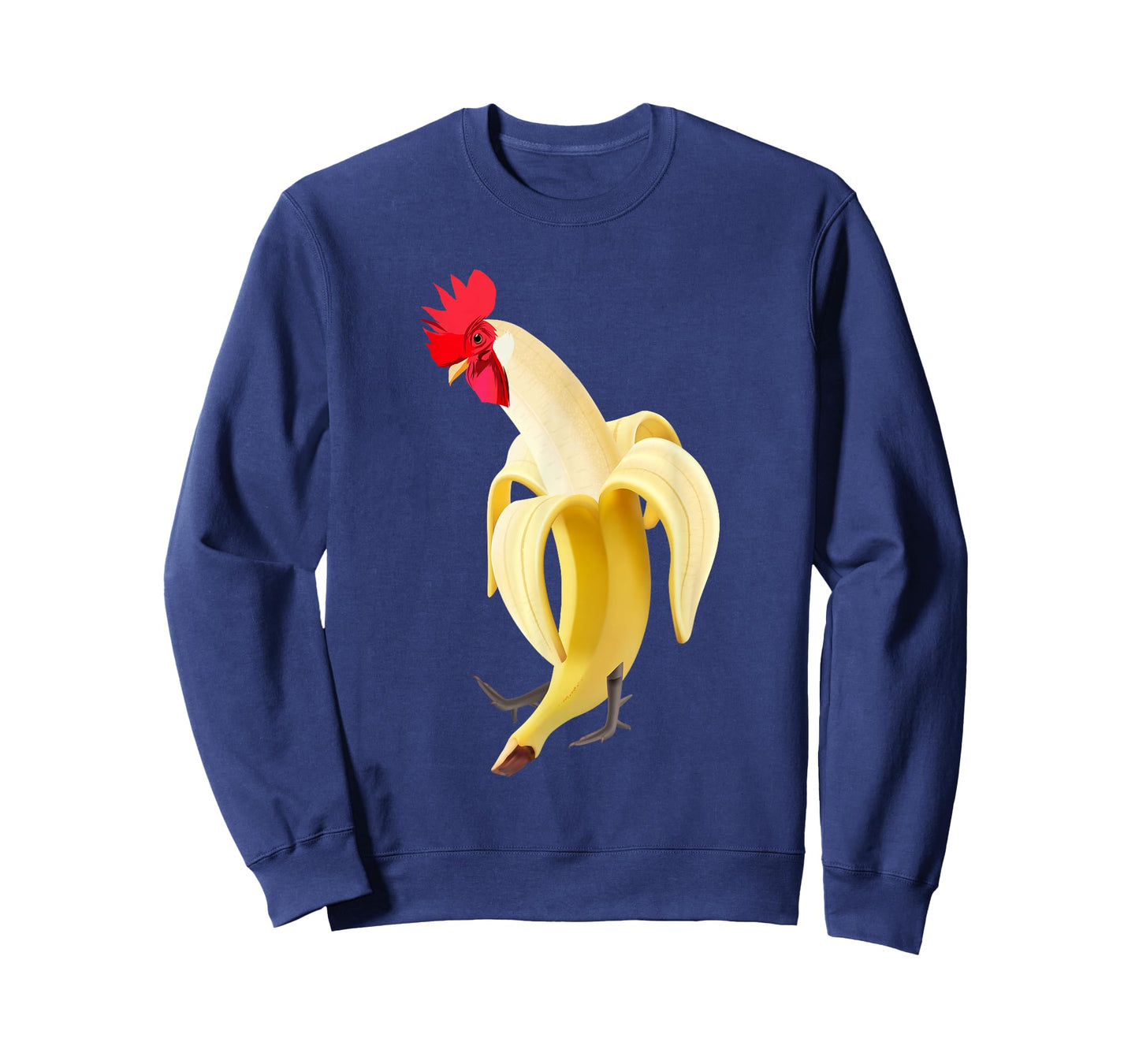 Funny Rooster Cockerel Chicken in Banana T-Shirt